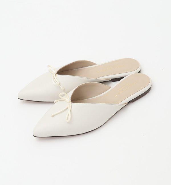 TIARA「【CORSO ROMA 9/コルソローマ】フラットシューズ/TINA711」|パンプス|アイボリー