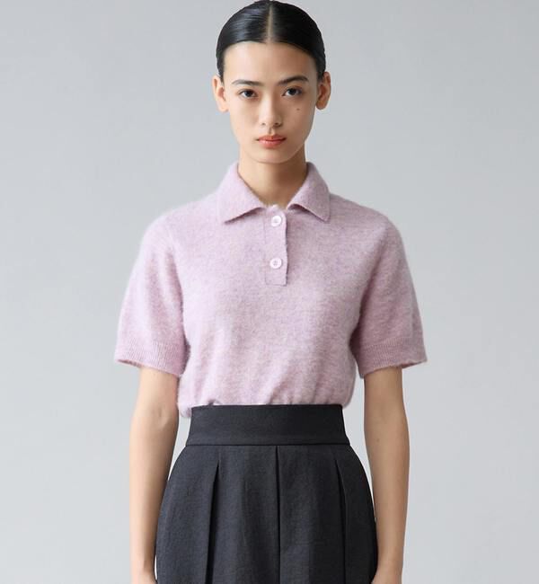 TIARA「アルパカMIX衿ニット」|ニット・セーター|ラベンダー