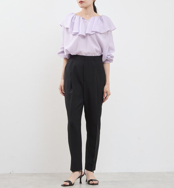 TIARA「ペグトップパンツ」|その他|ブラック