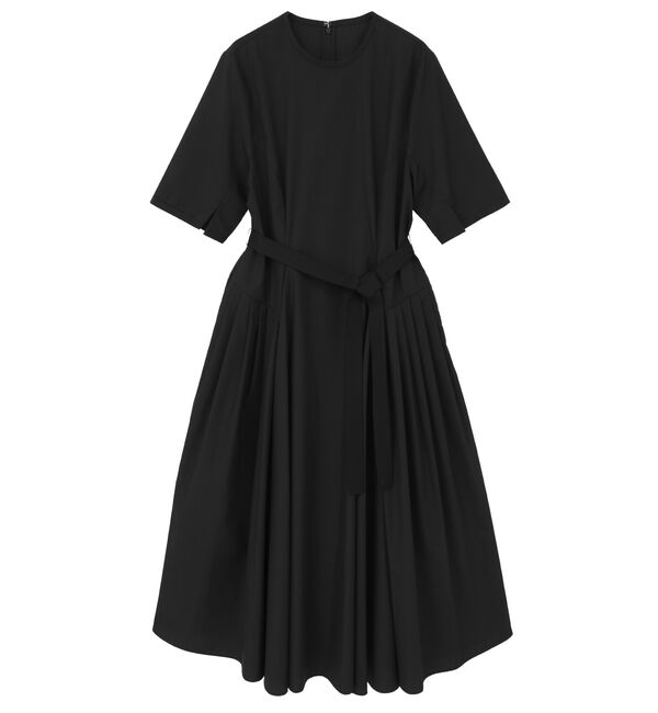 TIARA「ショートスリーブコットンワンピース」|ワンピース|ブラック