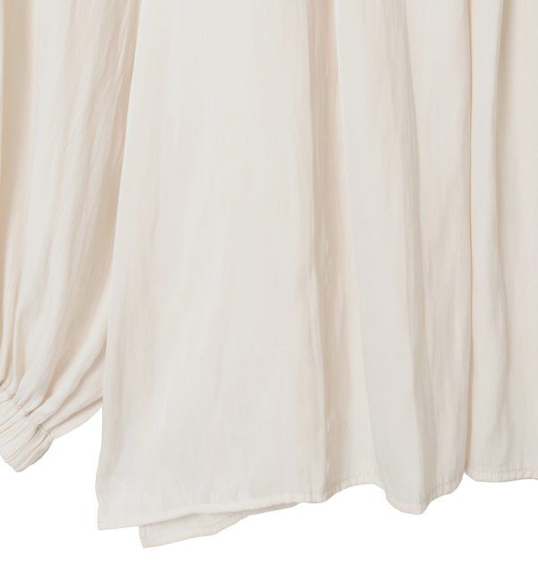 Liesse「ボウタイ付きギャザーブラウス」|シャツ・ブラウス|