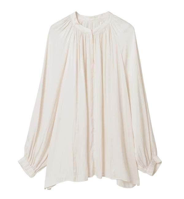 Liesse「ボウタイ付きギャザーブラウス」|シャツ・ブラウス|