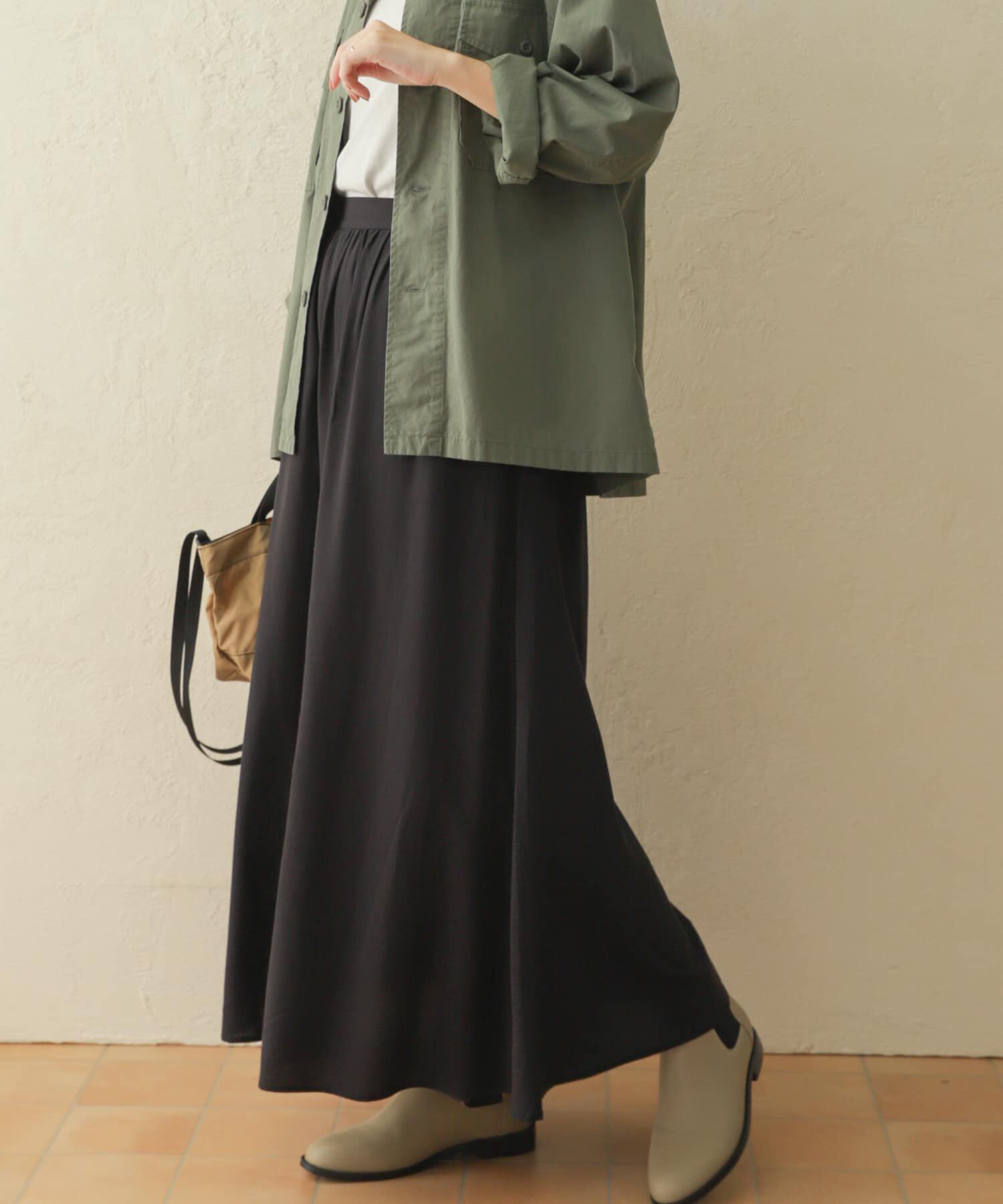URBAN RESEARCH DOORS「フレアロングスカート」|スカート|