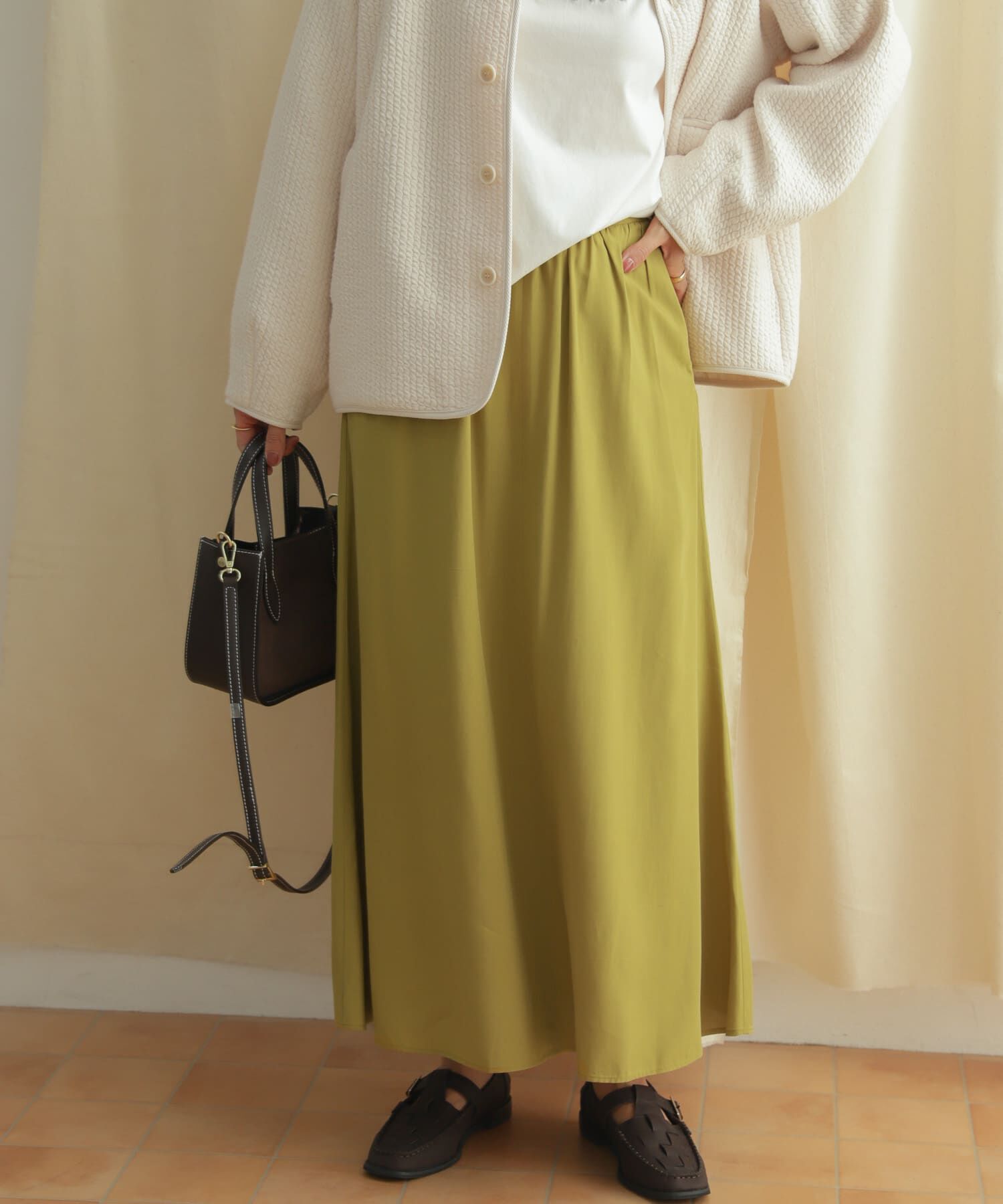 URBAN RESEARCH DOORS「フレアロングスカート」|スカート|