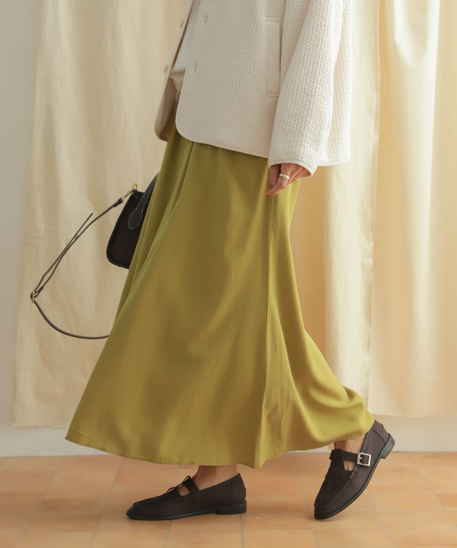 URBAN RESEARCH DOORS「フレアロングスカート」|スカート|