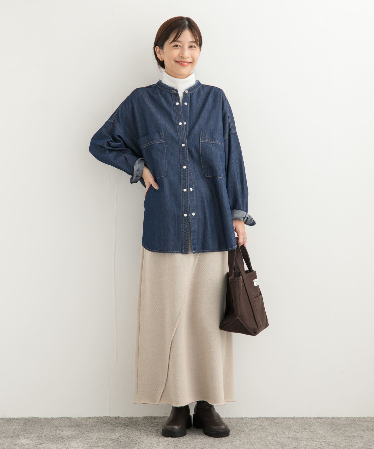 URBAN RESEARCH DOORS「ローゲージインレイイージースカート」|スカート|