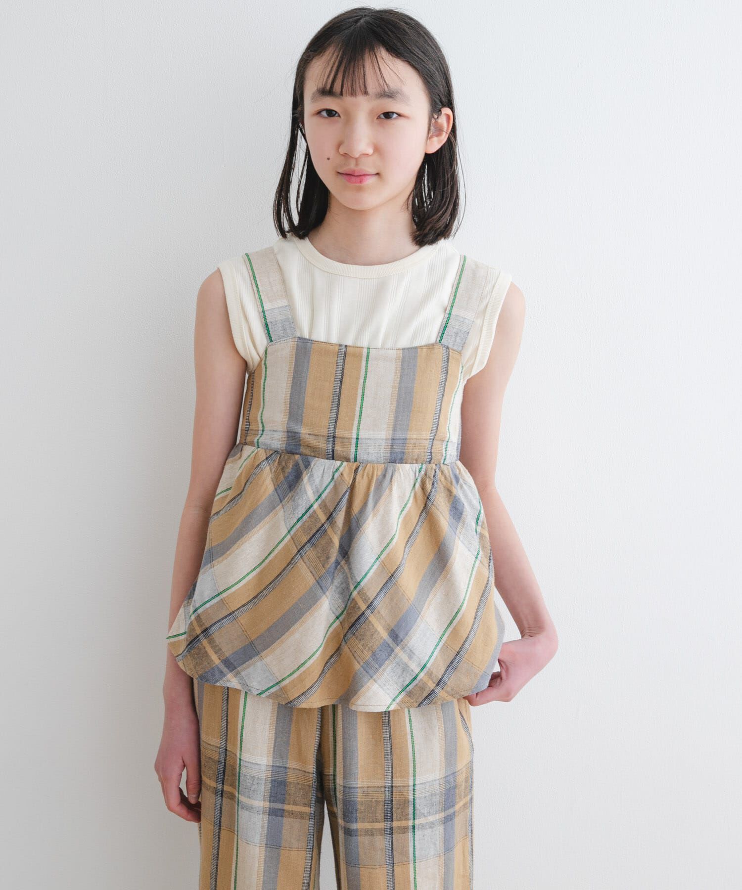 URBAN RESEARCH DOORS「『WEB/一部店舗限定サイズ』ノースリーブランダムリブカットソー(KIDS)」|その他|