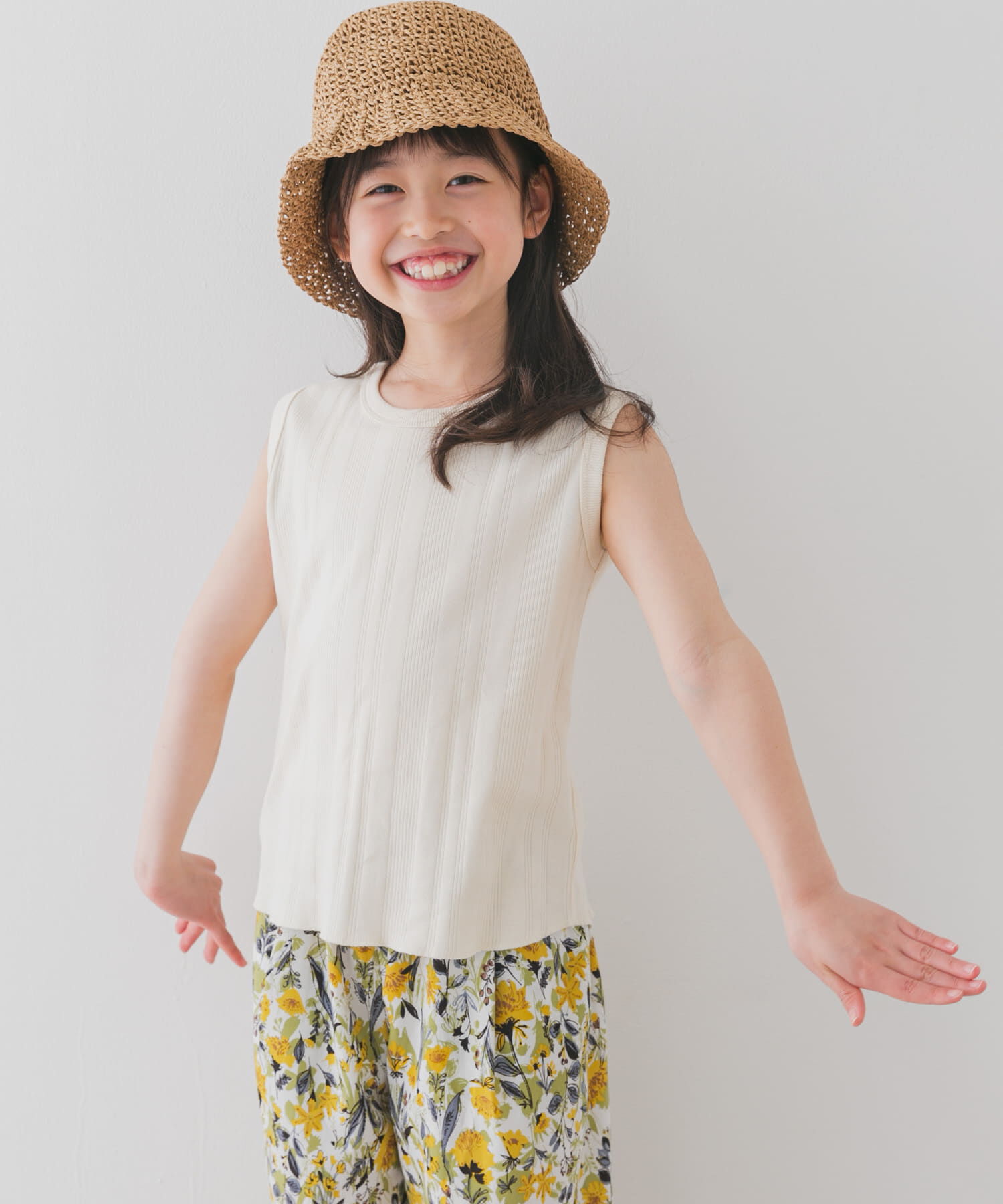 URBAN RESEARCH DOORS「『WEB/一部店舗限定サイズ』ノースリーブランダムリブカットソー(KIDS)」|その他|