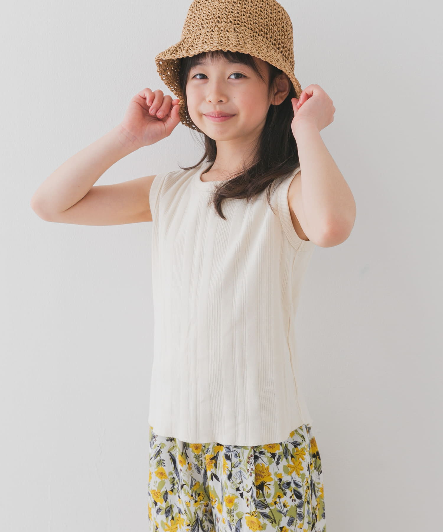 URBAN RESEARCH DOORS「『WEB/一部店舗限定サイズ』ノースリーブランダムリブカットソー(KIDS)」|その他|