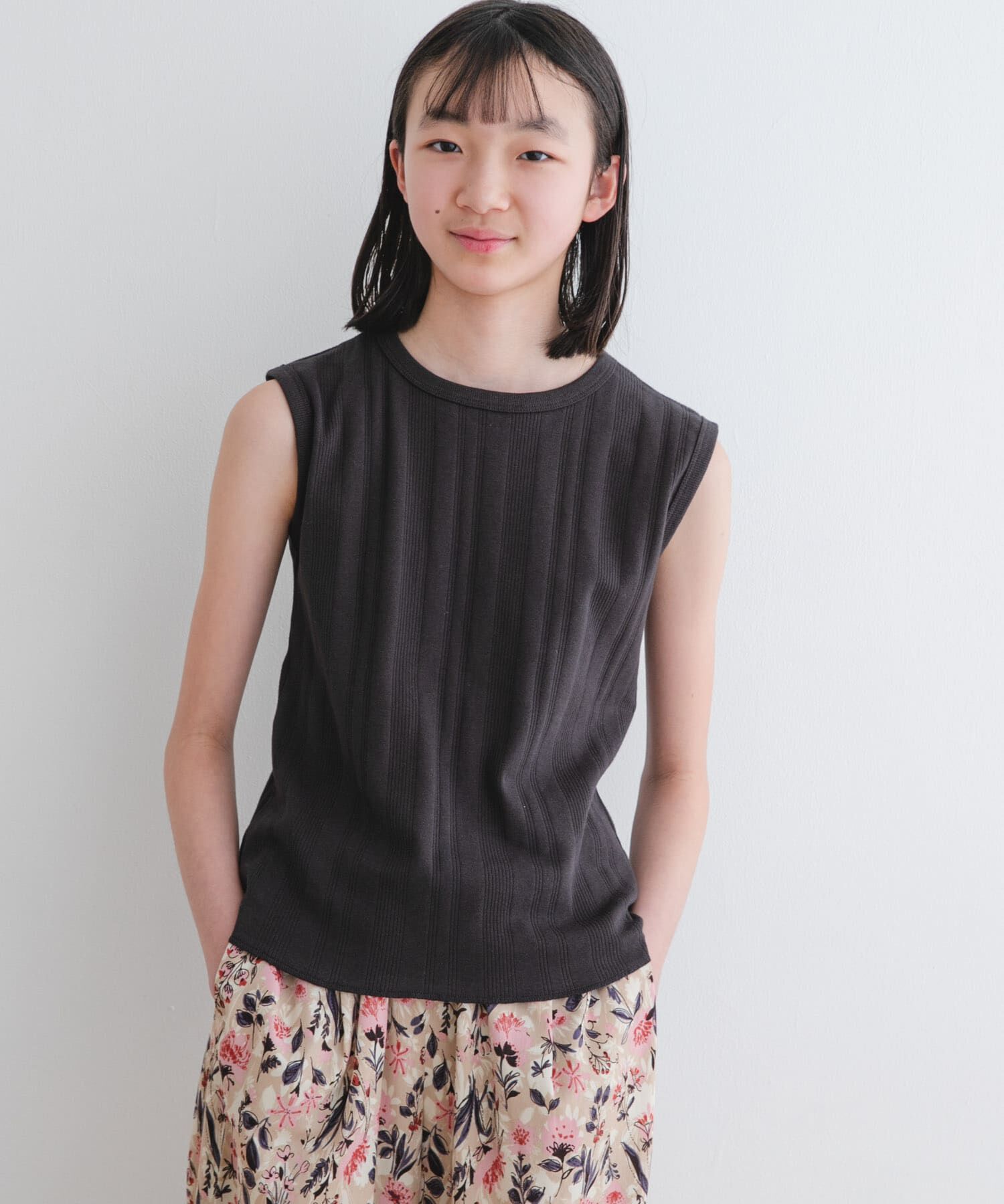 URBAN RESEARCH DOORS「『WEB/一部店舗限定サイズ』ノースリーブランダムリブカットソー(KIDS)」|その他|