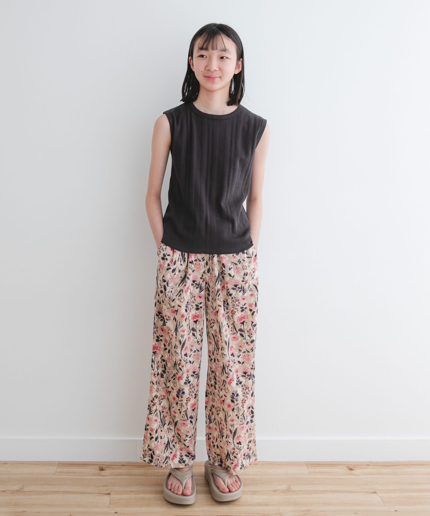 URBAN RESEARCH DOORS「『WEB/一部店舗限定サイズ』ノースリーブランダムリブカットソー(KIDS)」|その他|