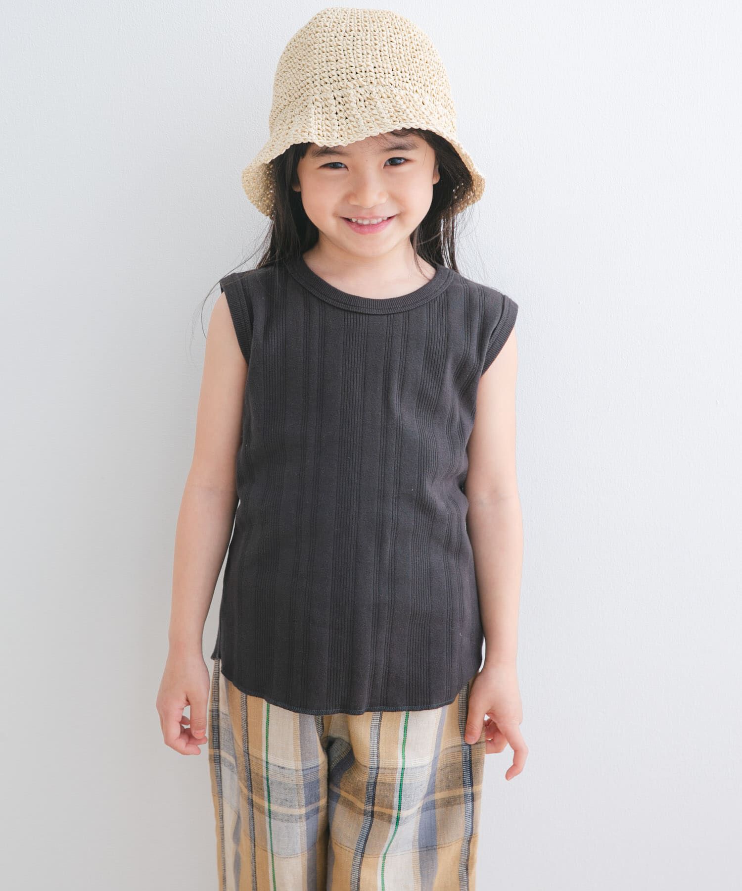 URBAN RESEARCH DOORS「『WEB/一部店舗限定サイズ』ノースリーブランダムリブカットソー(KIDS)」|その他|