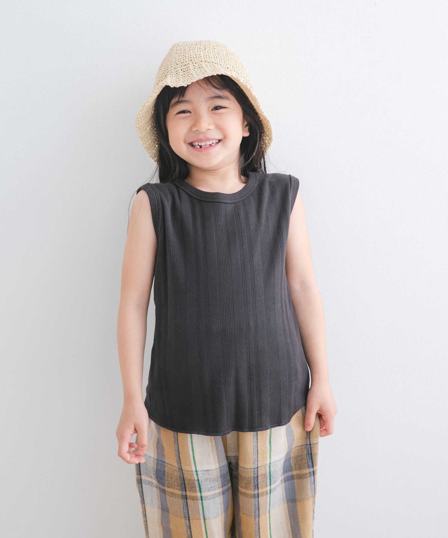 URBAN RESEARCH DOORS「『WEB/一部店舗限定サイズ』ノースリーブランダムリブカットソー(KIDS)」|その他|