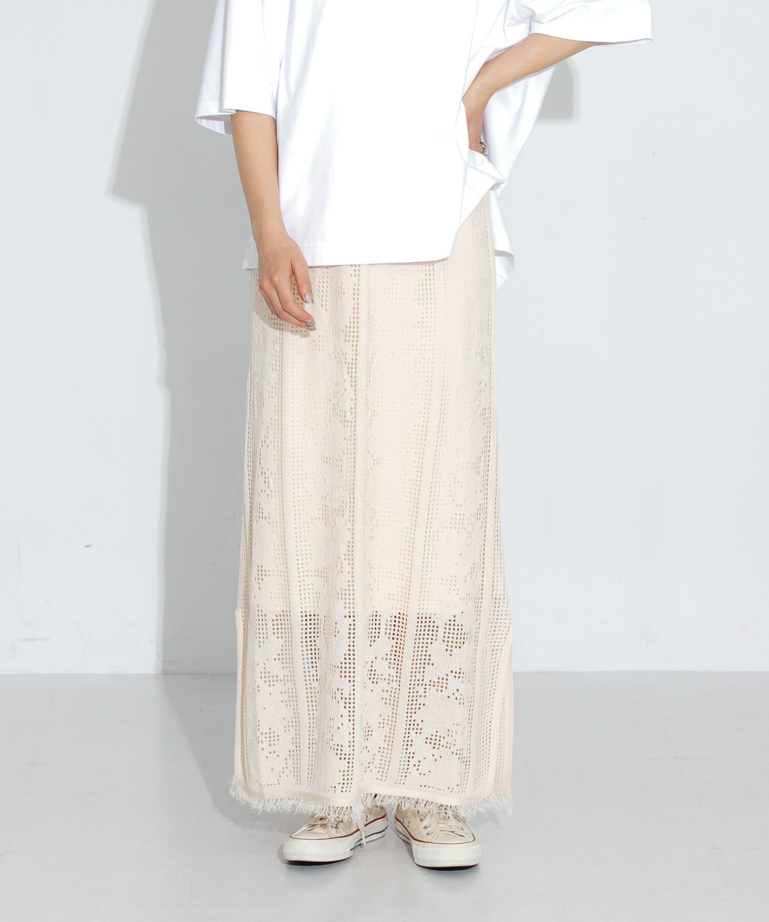 Sonny Label 「フラワーメッシュスカート」|スカート|