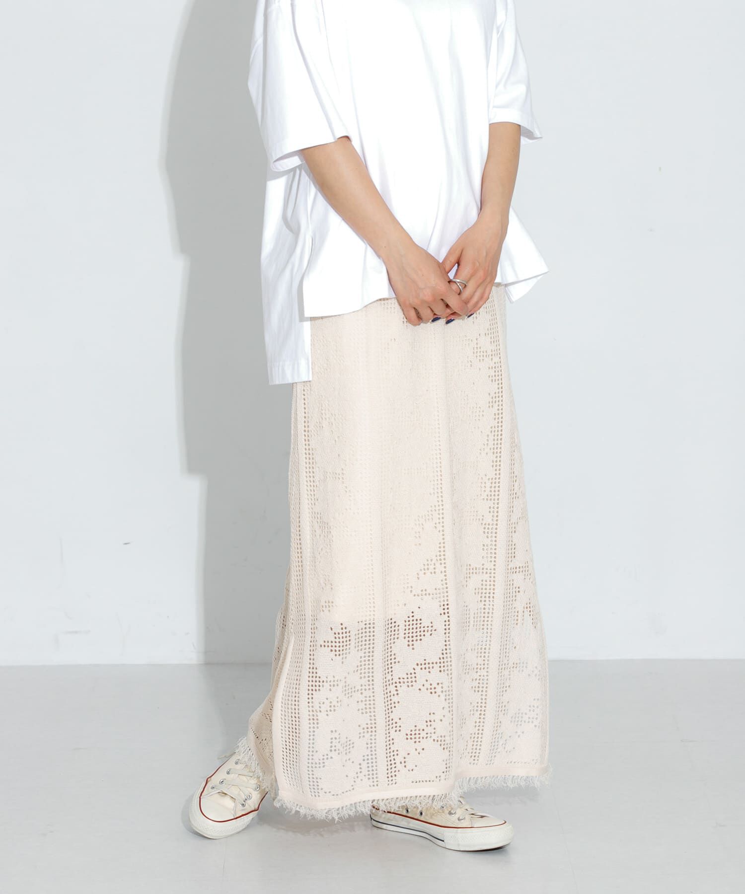 Sonny Label 「フラワーメッシュスカート」|スカート|