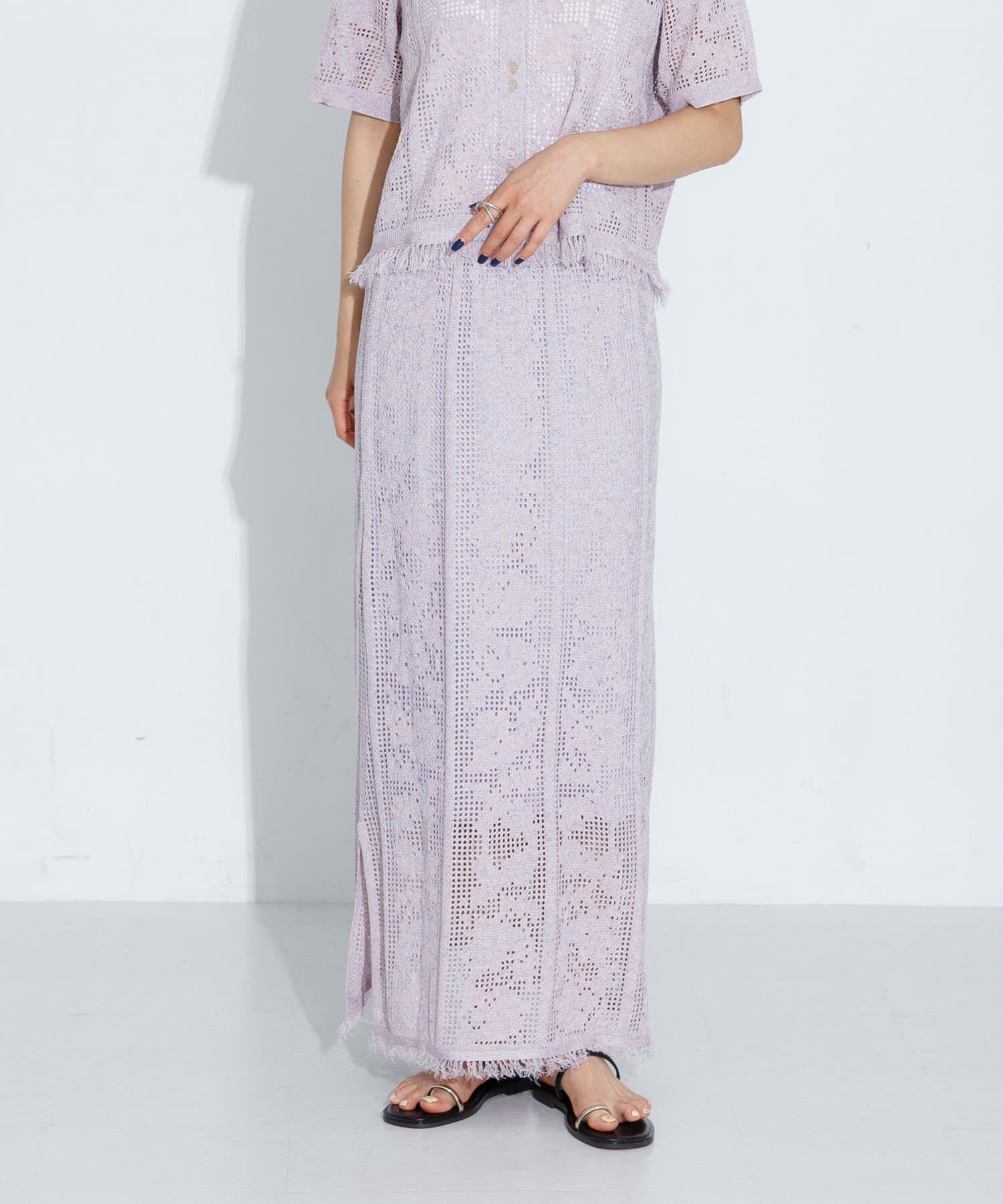 Sonny Label 「フラワーメッシュスカート」|スカート|