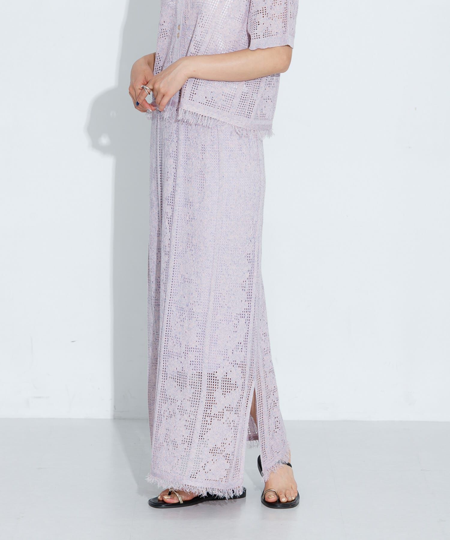 Sonny Label 「フラワーメッシュスカート」|スカート|