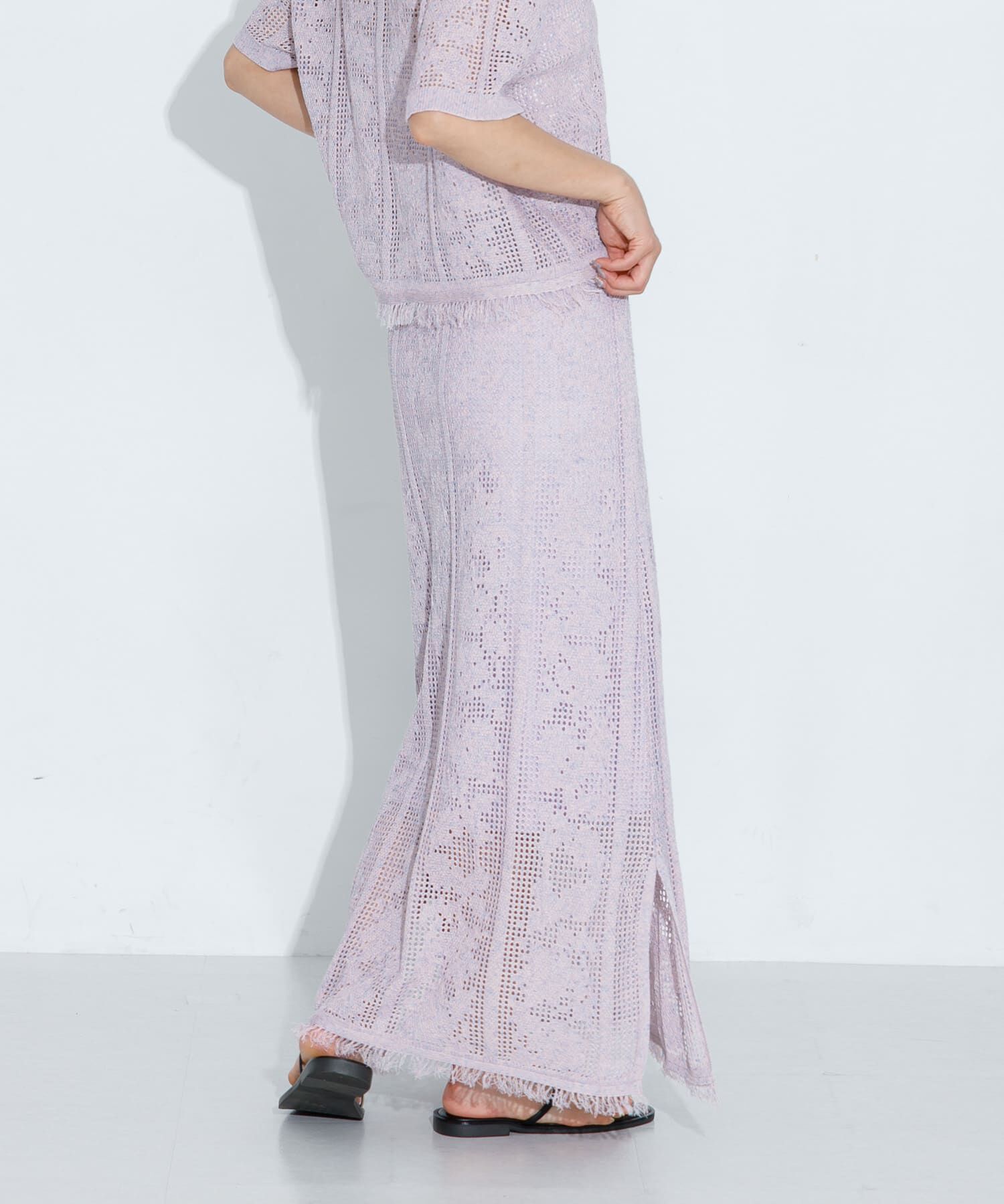 Sonny Label 「フラワーメッシュスカート」|スカート|