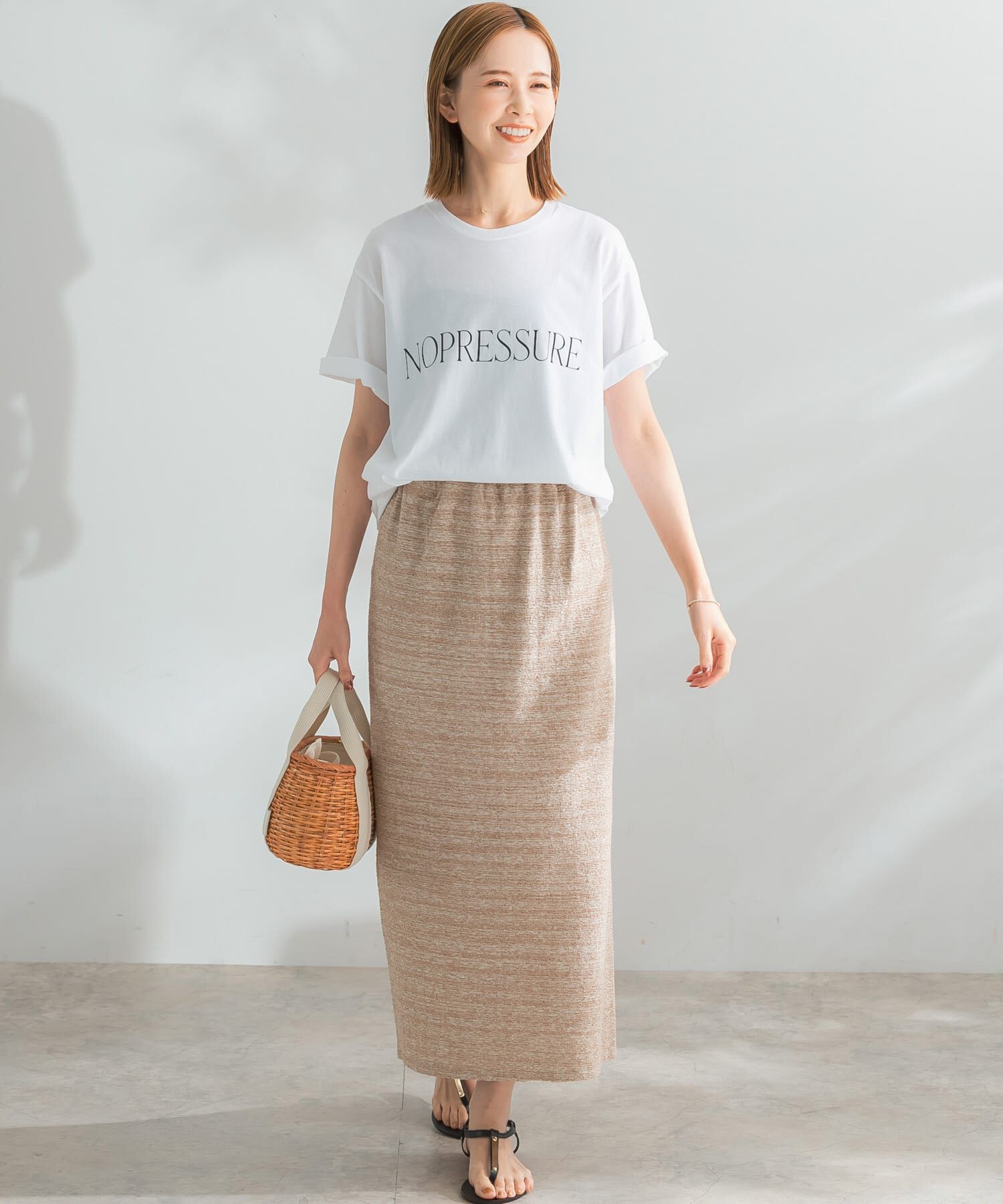 URBAN RESEARCH ROSSO「ランダムパイルスリットスカート」|スカート|