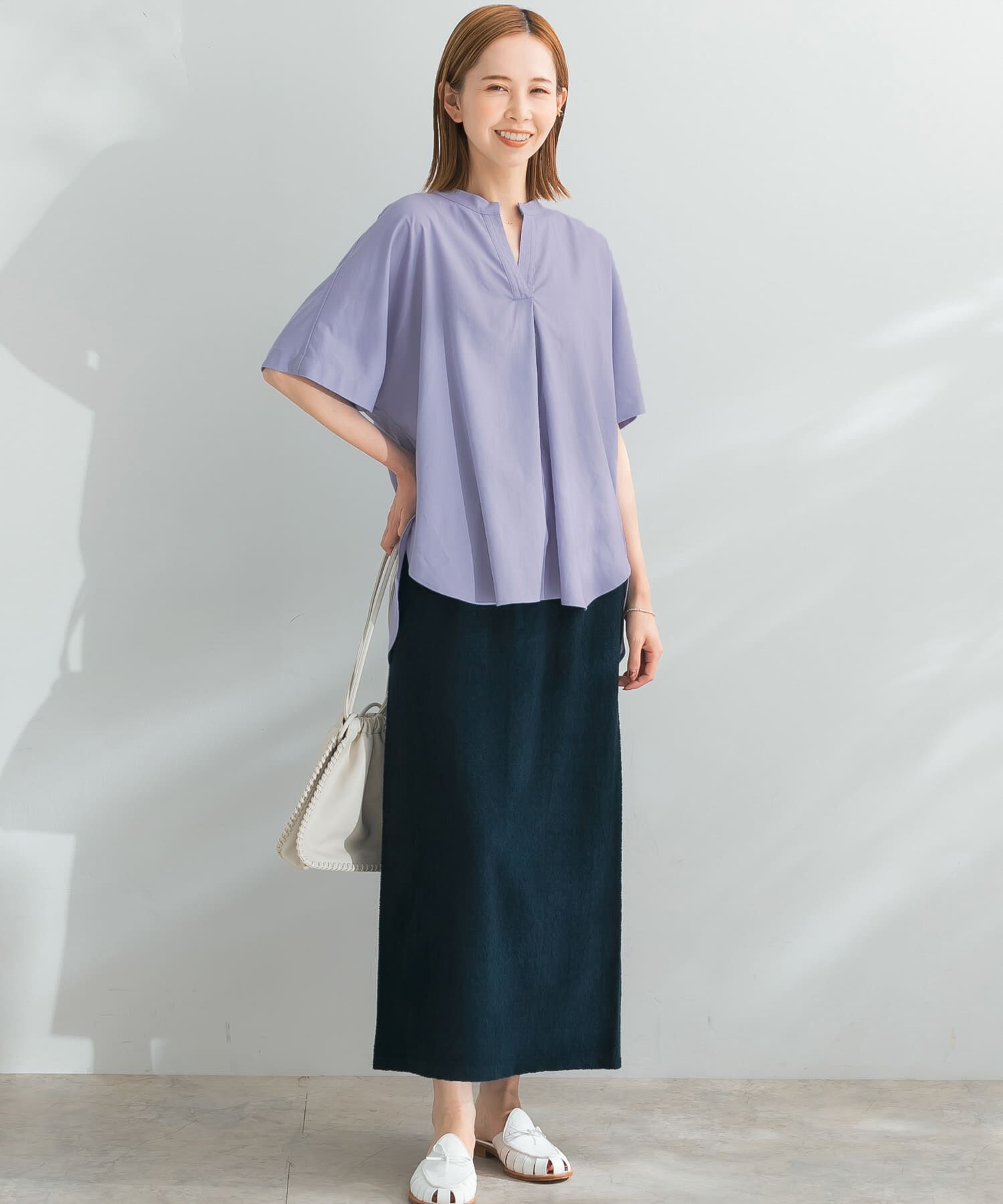 URBAN RESEARCH ROSSO「ランダムパイルスリットスカート」|スカート|