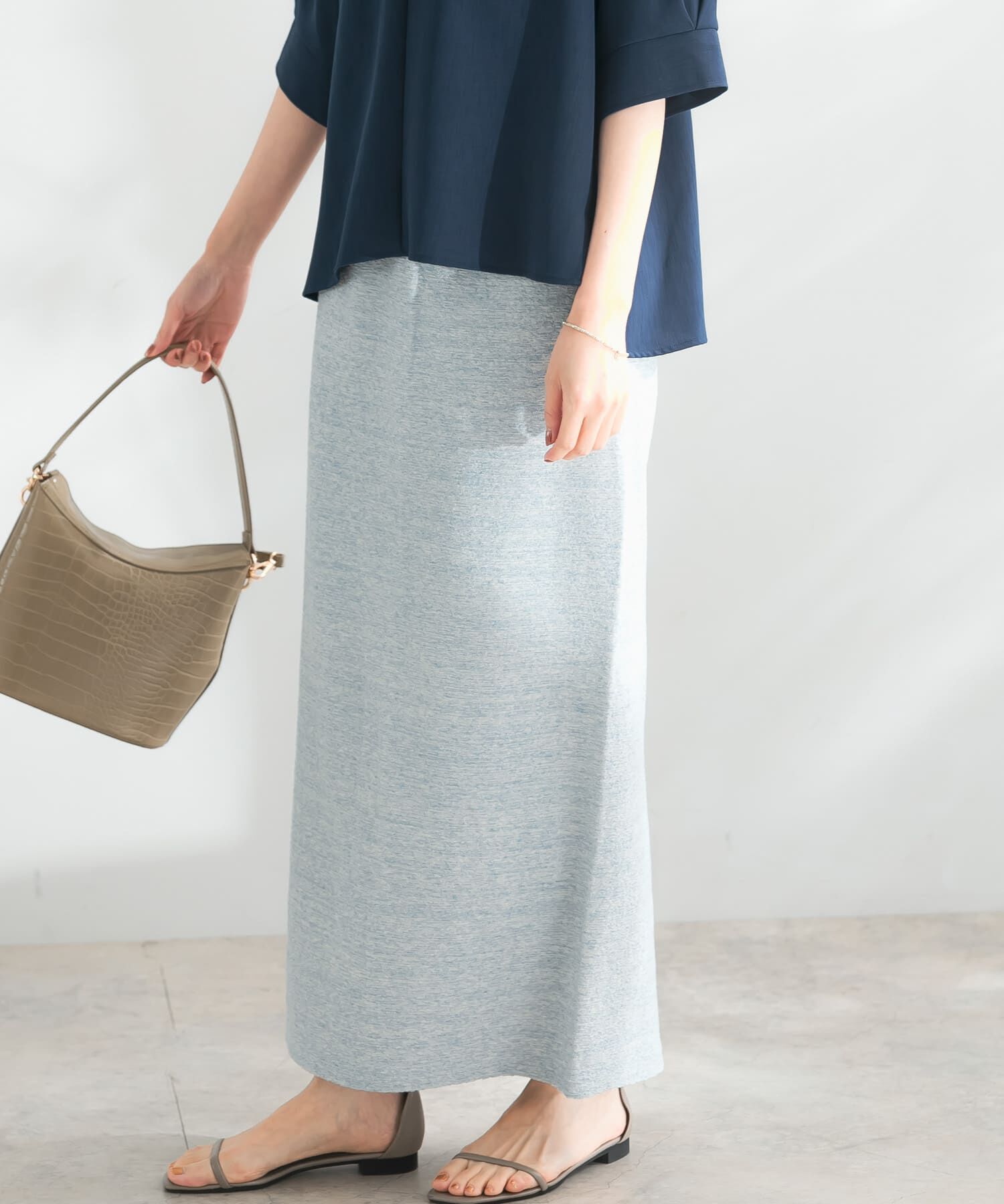 URBAN RESEARCH ROSSO「ランダムパイルスリットスカート」|スカート|