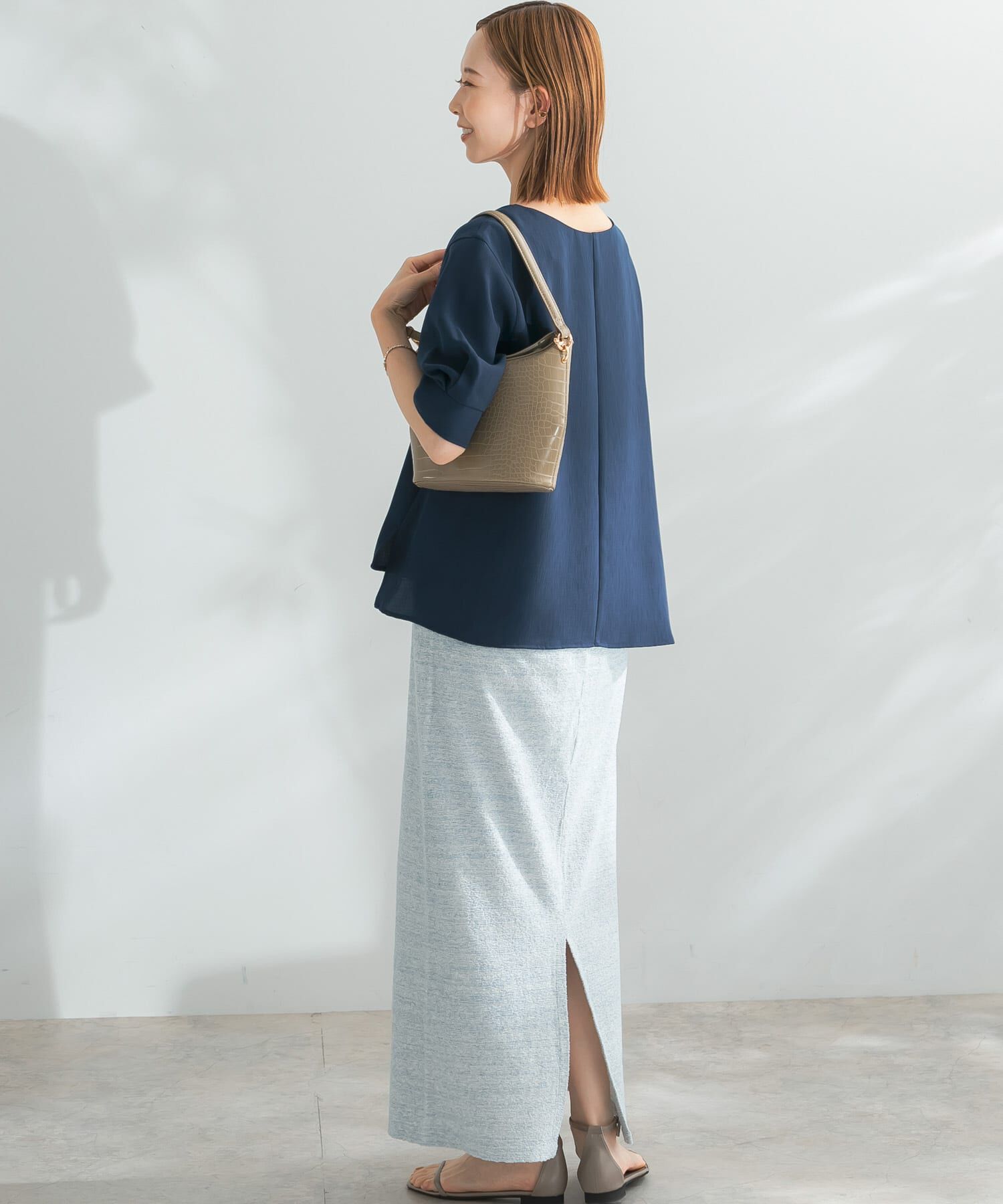 URBAN RESEARCH ROSSO「ランダムパイルスリットスカート」|スカート|