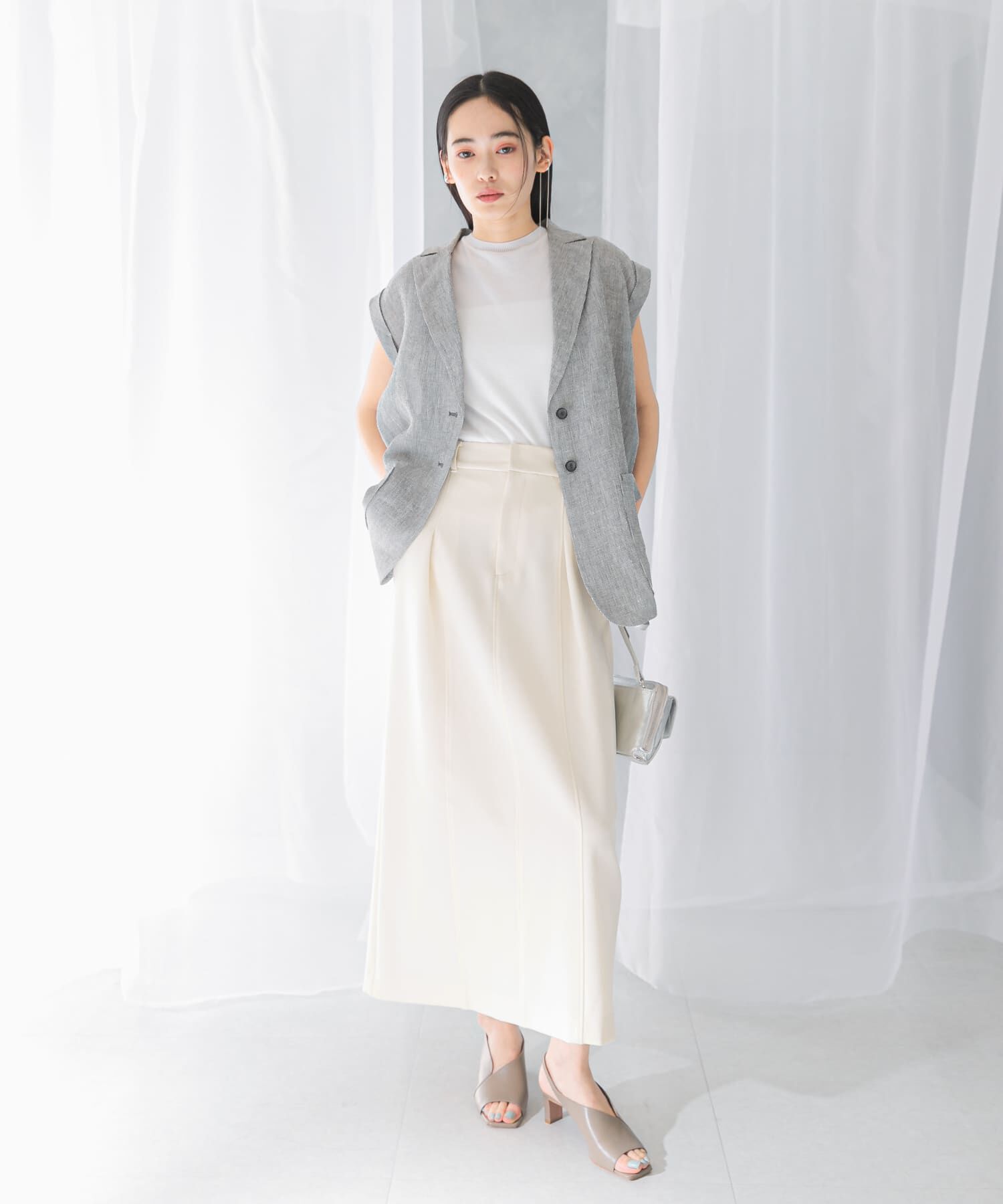 URBAN RESEARCH ROSSO「タックストレートスカート」|スカート|