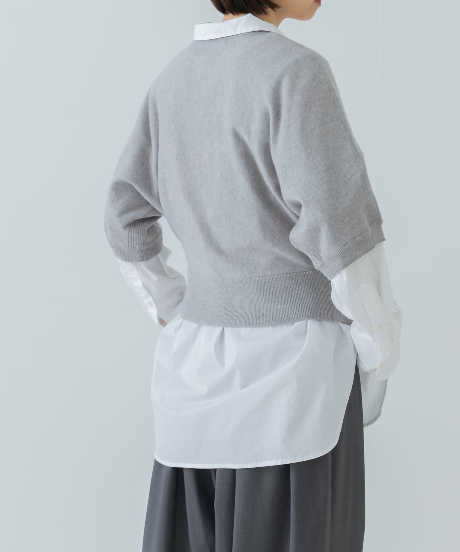 URBAN RESEARCH「ウールハーフスリーブドルマンニット」|ニット・セーター|