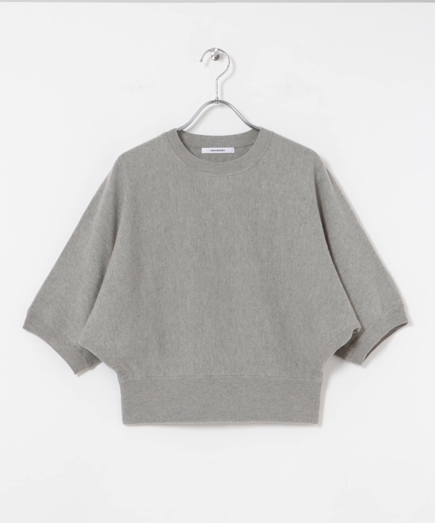 URBAN RESEARCH「ウールハーフスリーブドルマンニット」|ニット・セーター|