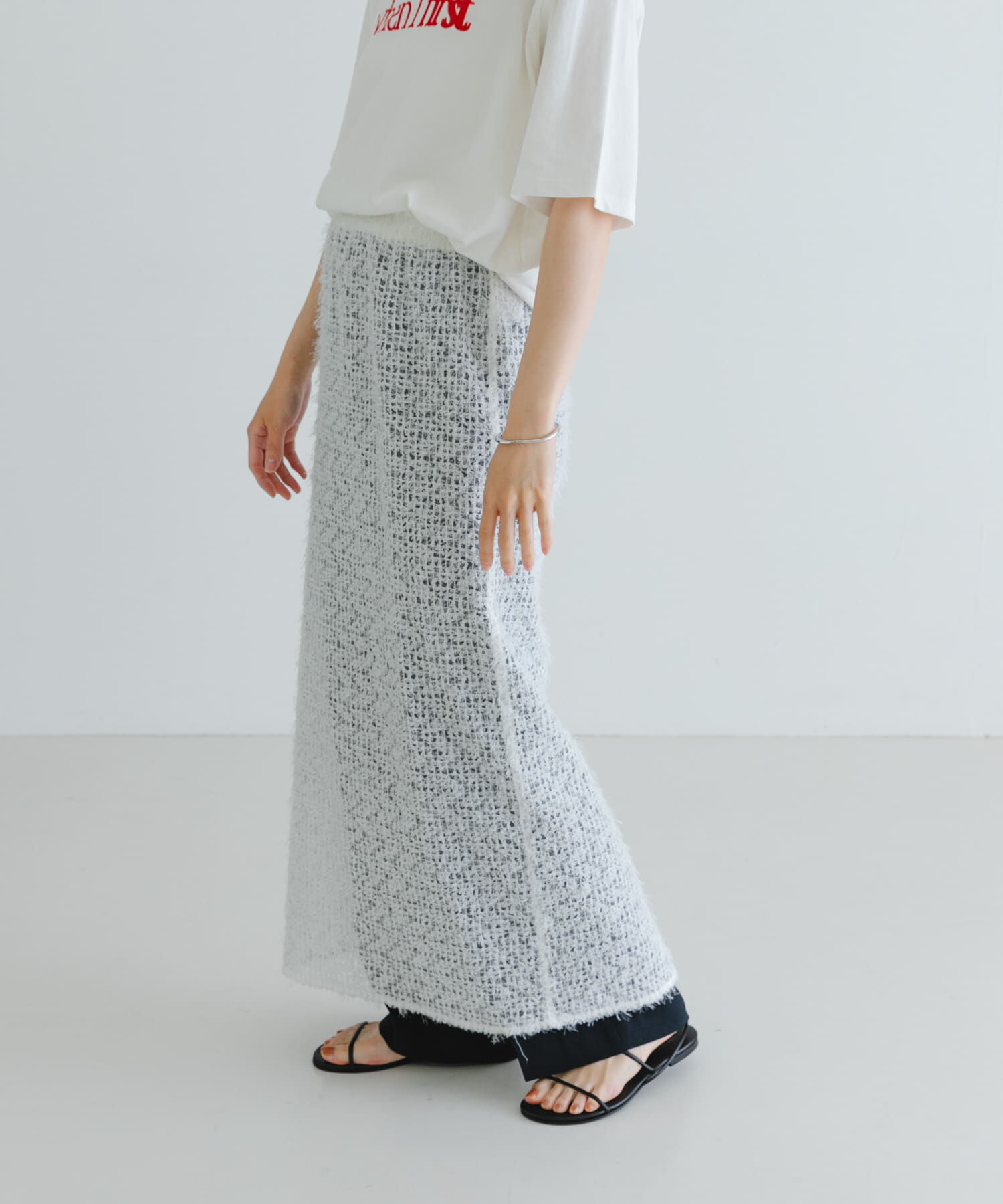 URBAN RESEARCH「シアージャガードストレートスカート」|スカート|オフホワイト