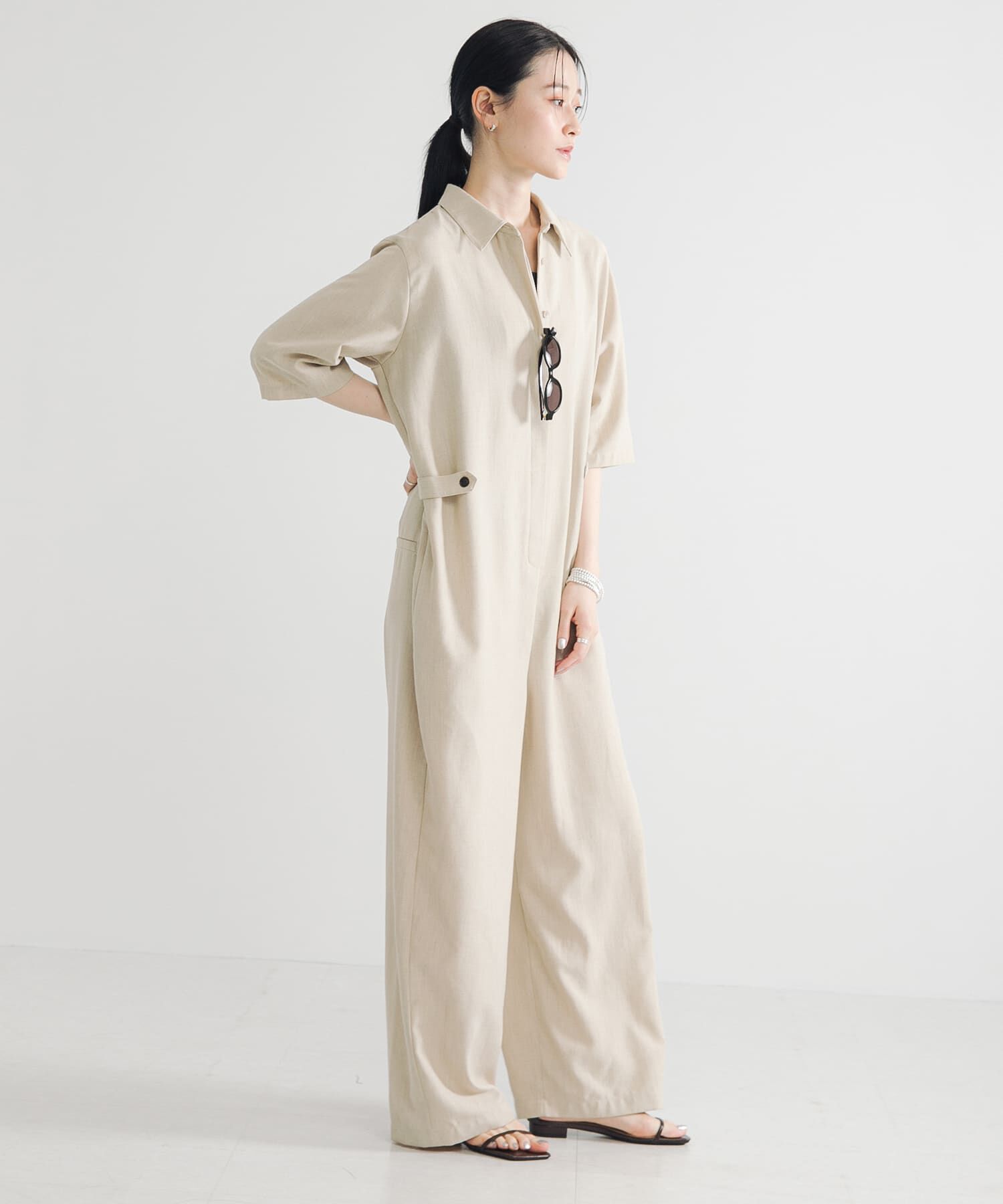 URBAN RESEARCH「『2サイズ展開』リネンブレンドジャンプスーツ」|スカート|