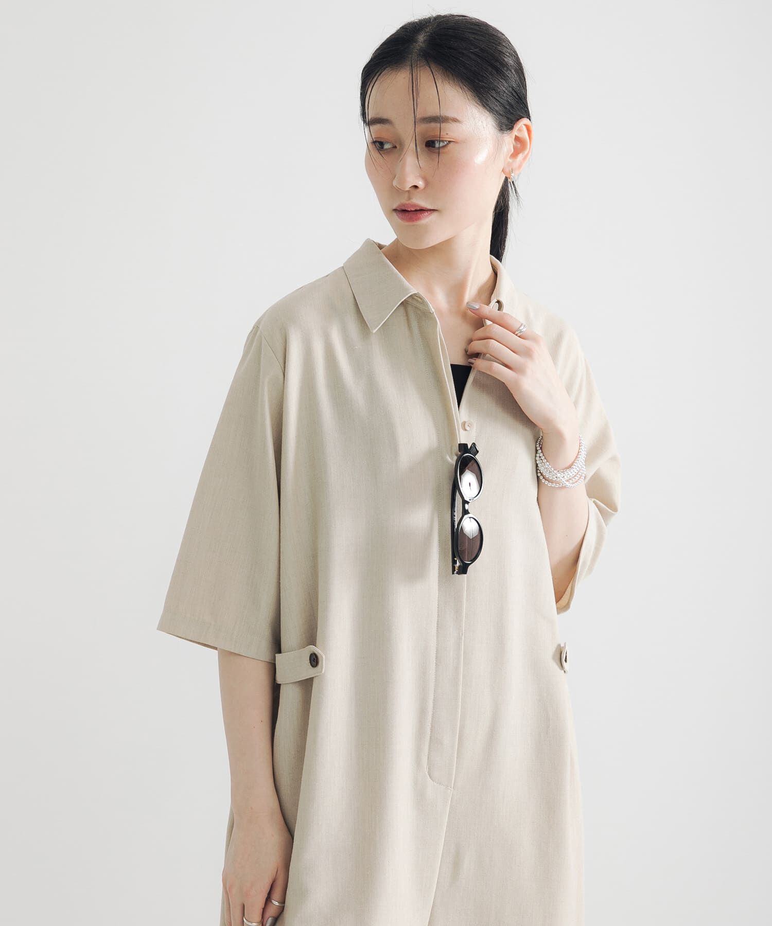 URBAN RESEARCH「『2サイズ展開』リネンブレンドジャンプスーツ」|スカート|