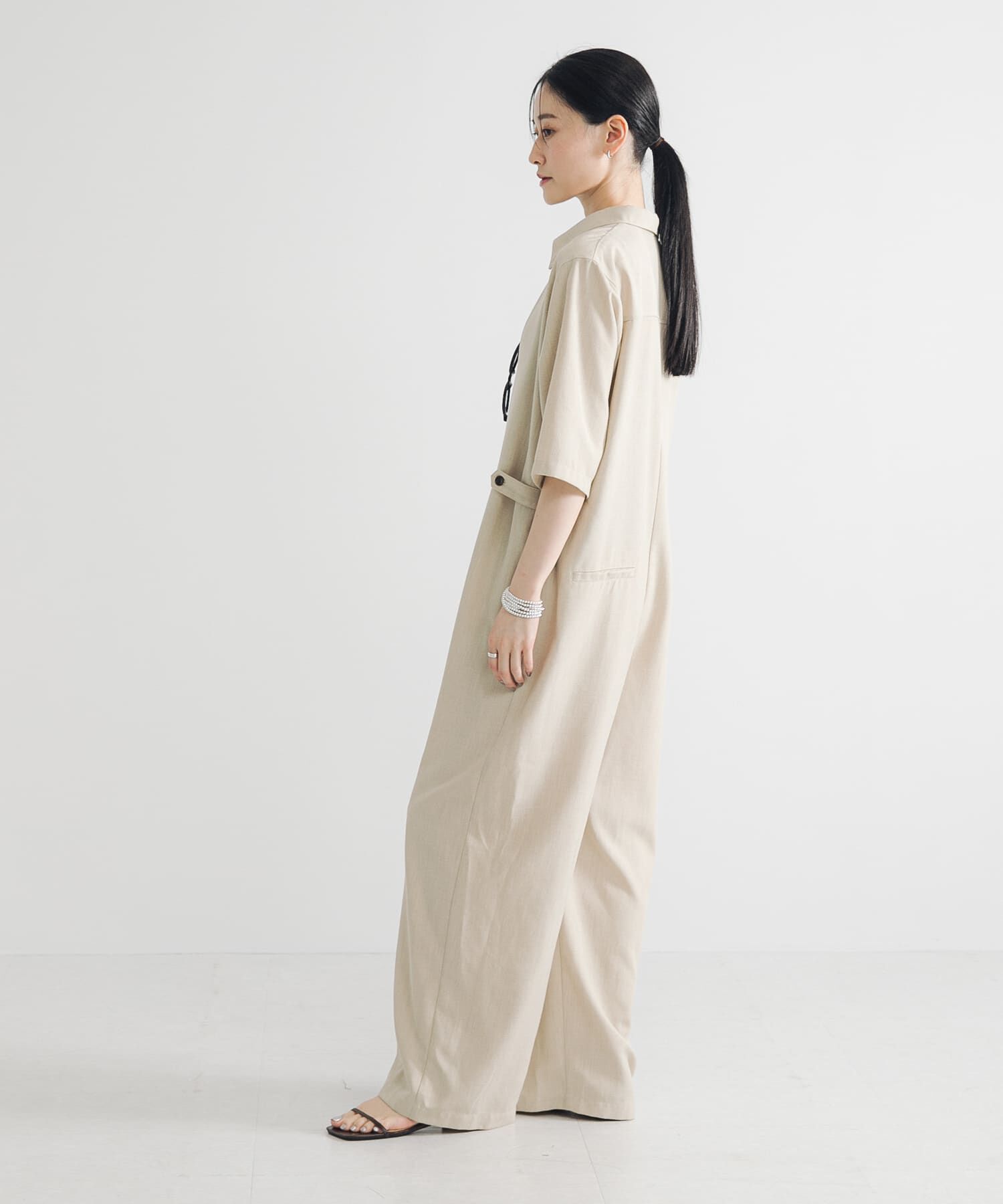 URBAN RESEARCH「『2サイズ展開』リネンブレンドジャンプスーツ」|スカート|