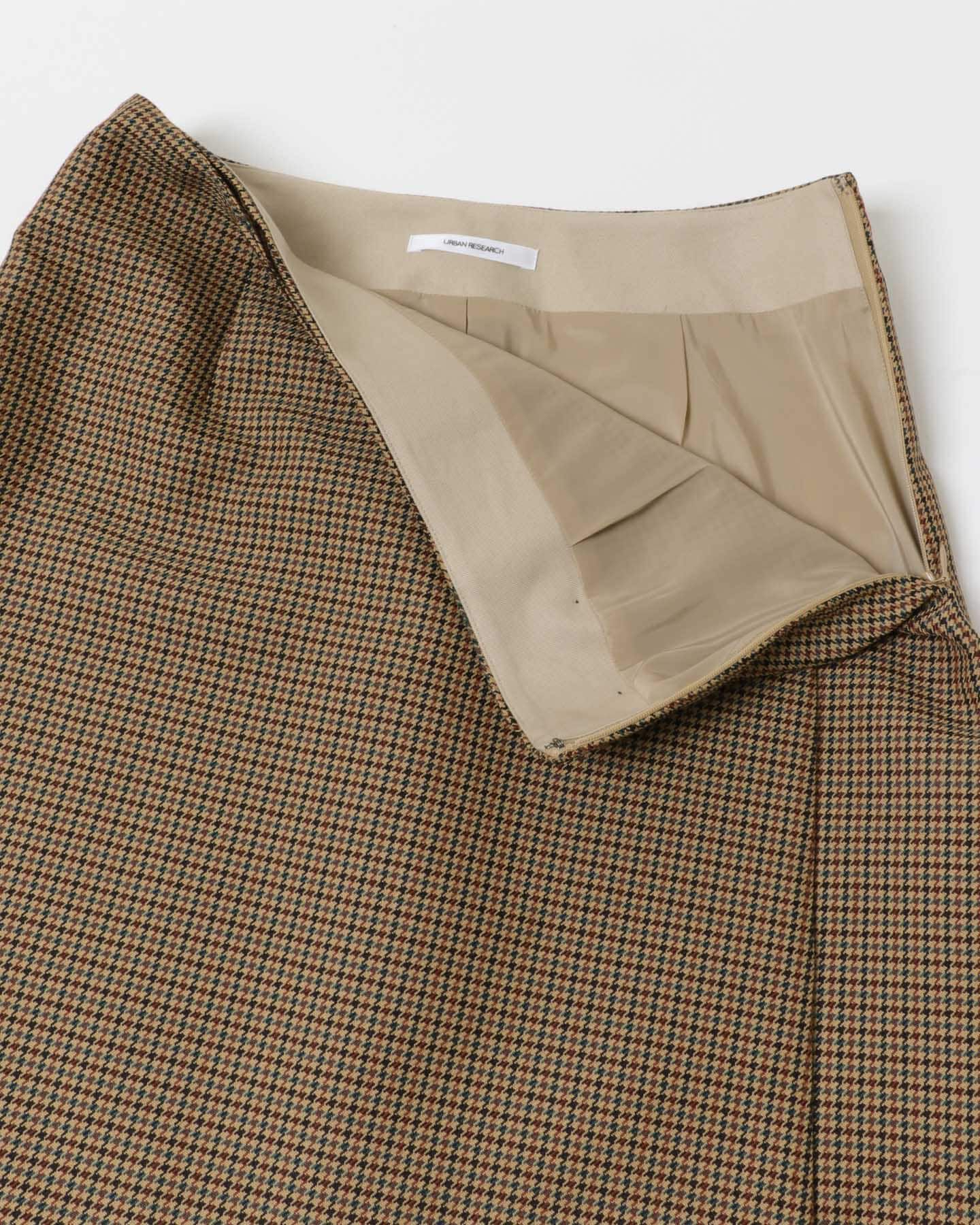 URBAN RESEARCH「ウールブレンドチェックスカート」|スカート|