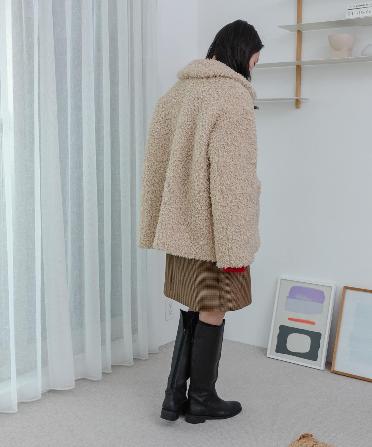 URBAN RESEARCH「ウールブレンドチェックスカート」|スカート|