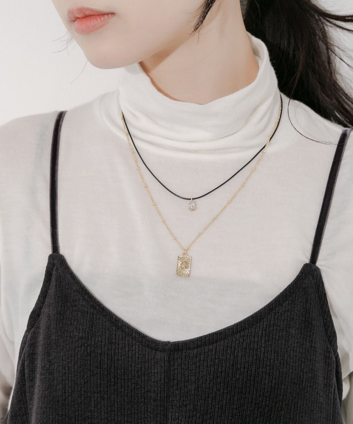 SMELLY「チャームコードレイヤードネックレス」|ネックレス|