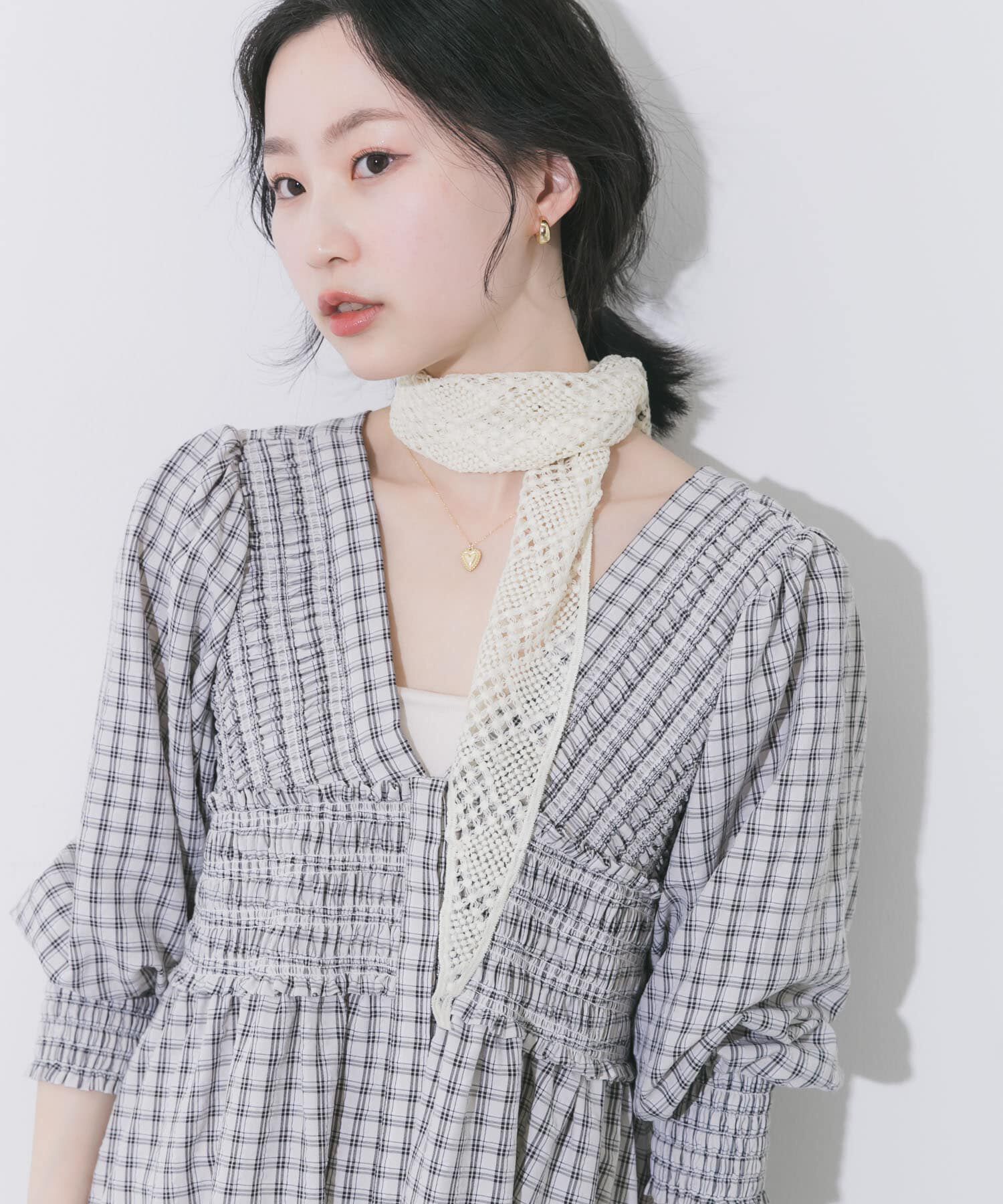 SMELLY「クロシェサンカクスカーフ」|バンダナ・スカーフ|