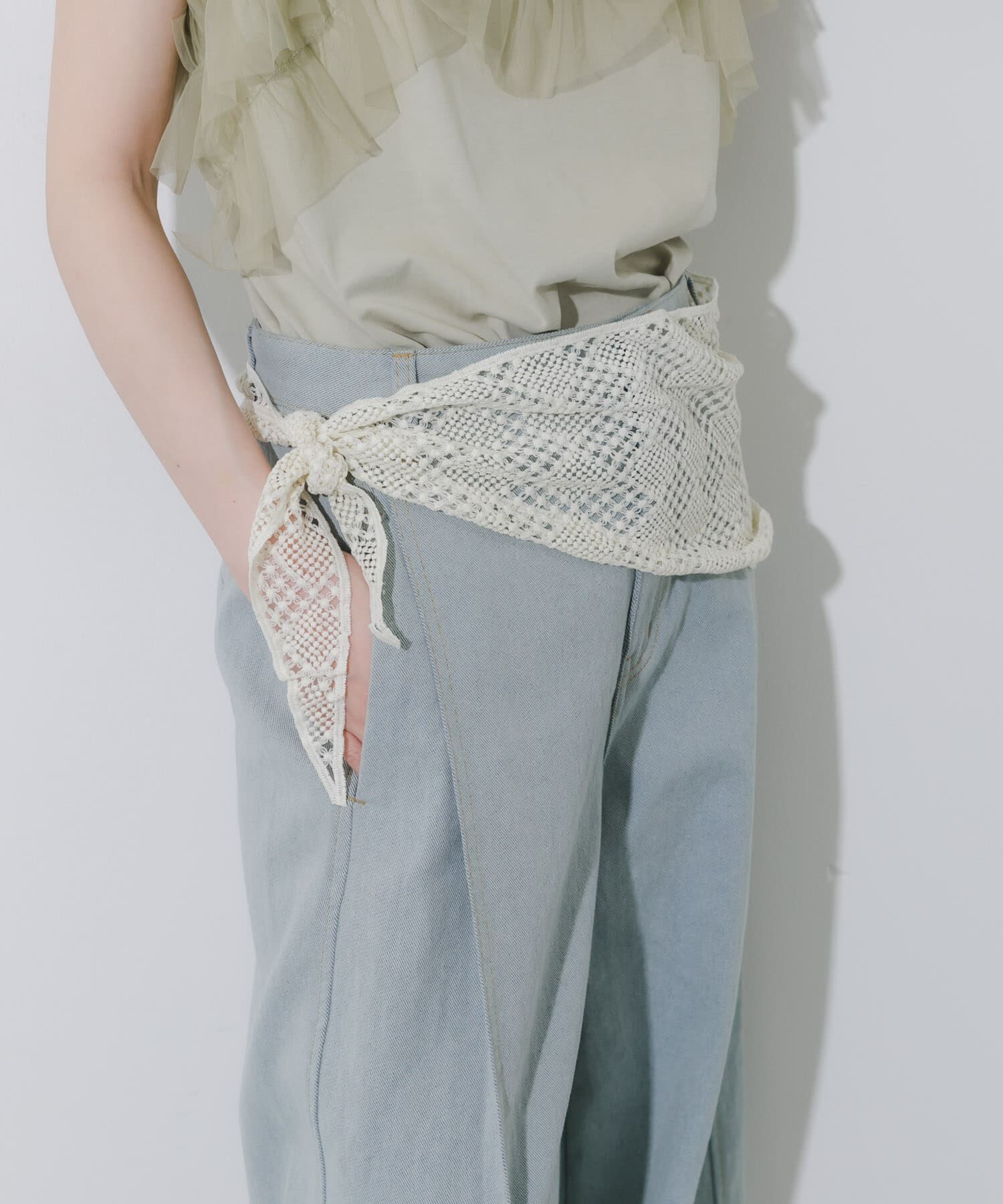 SMELLY「クロシェサンカクスカーフ」|バンダナ・スカーフ|