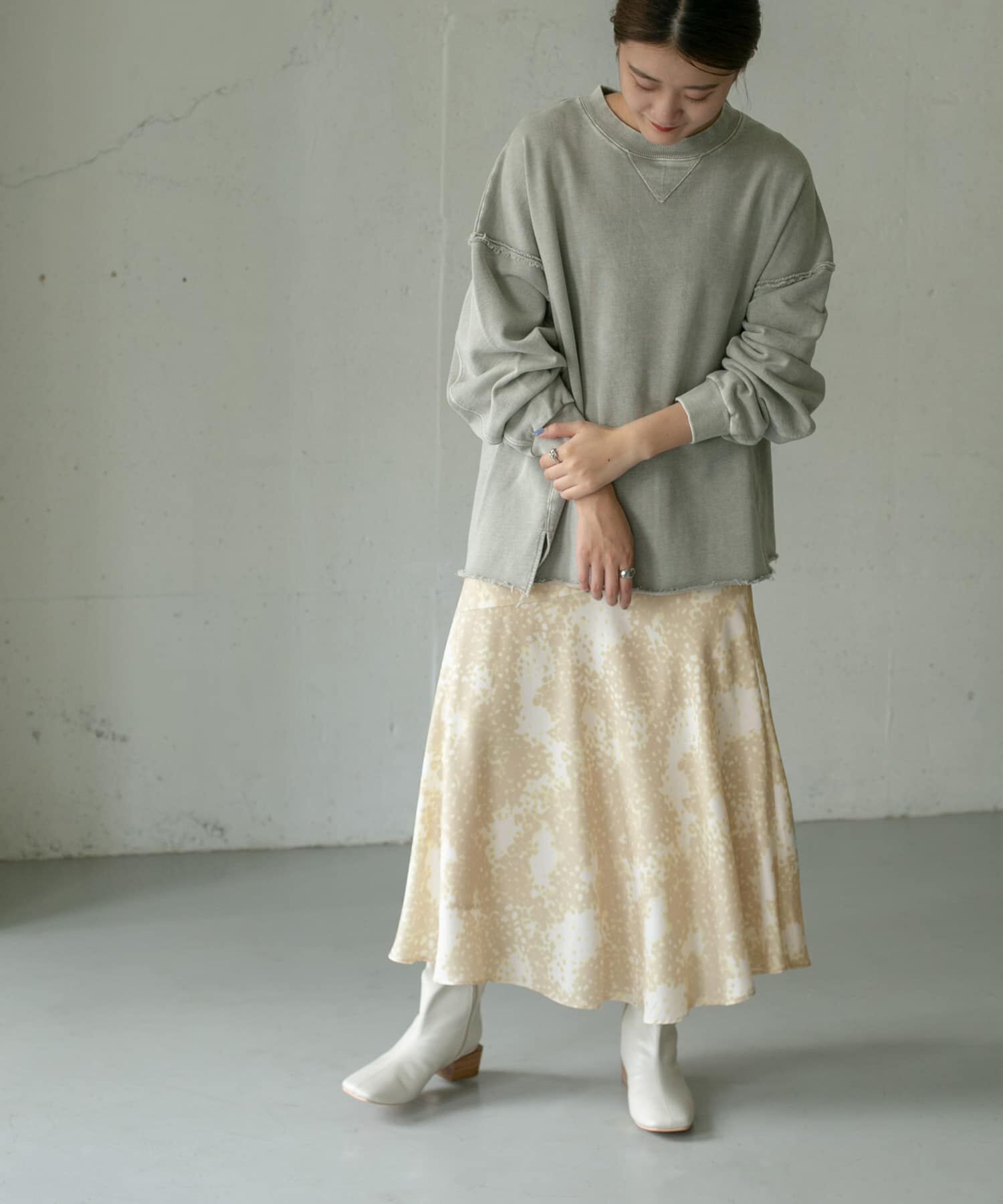  「アシメ切替マーメイドスカート&there4;」|スカート|