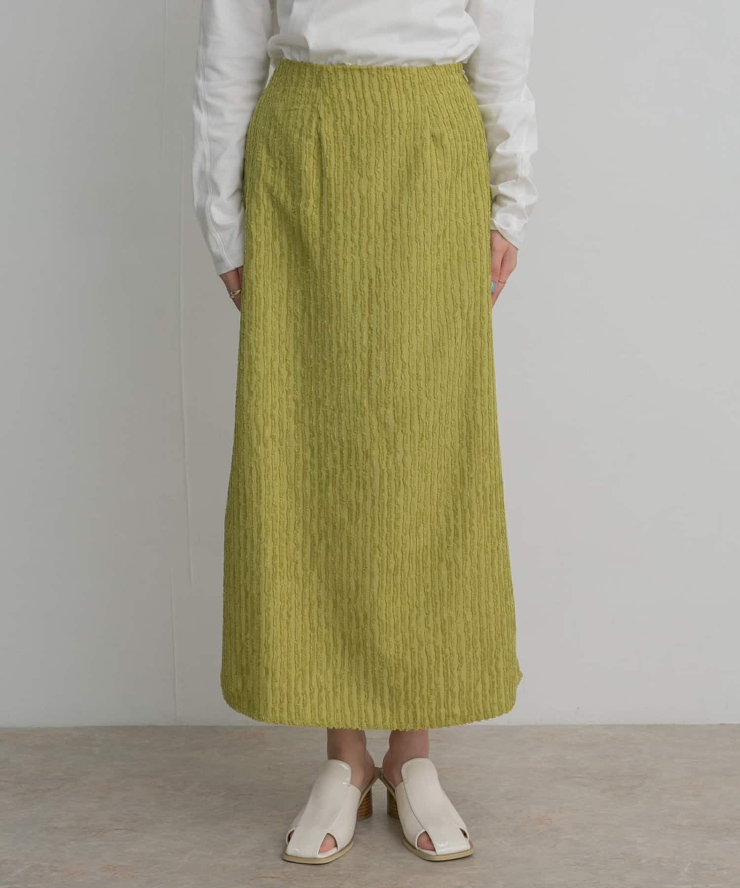  「ストライプジャガードフレアスカート」|スカート|