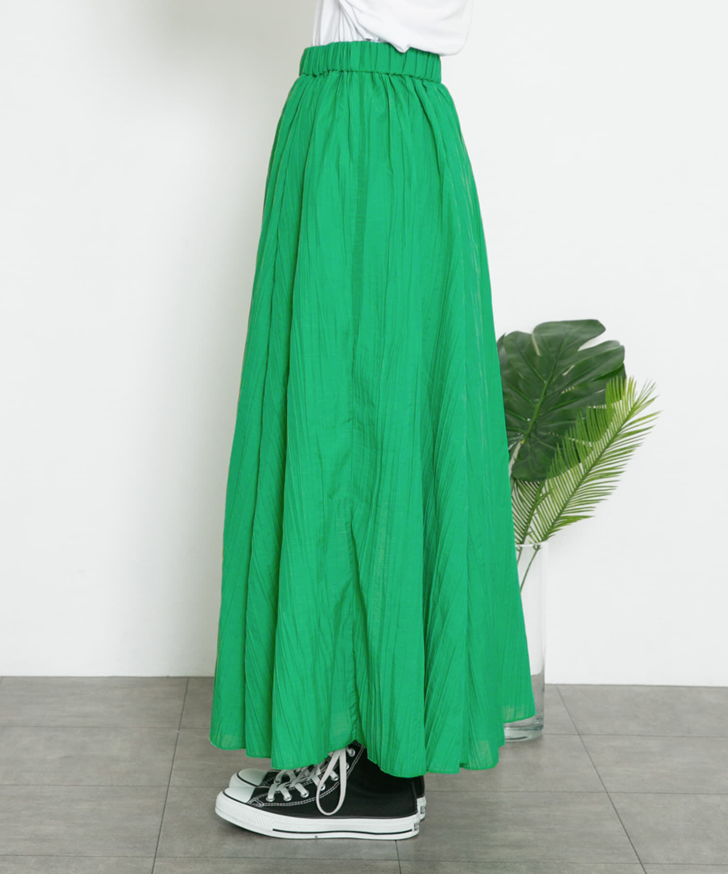  「シアーボリュームフレアスカート」|スカート|