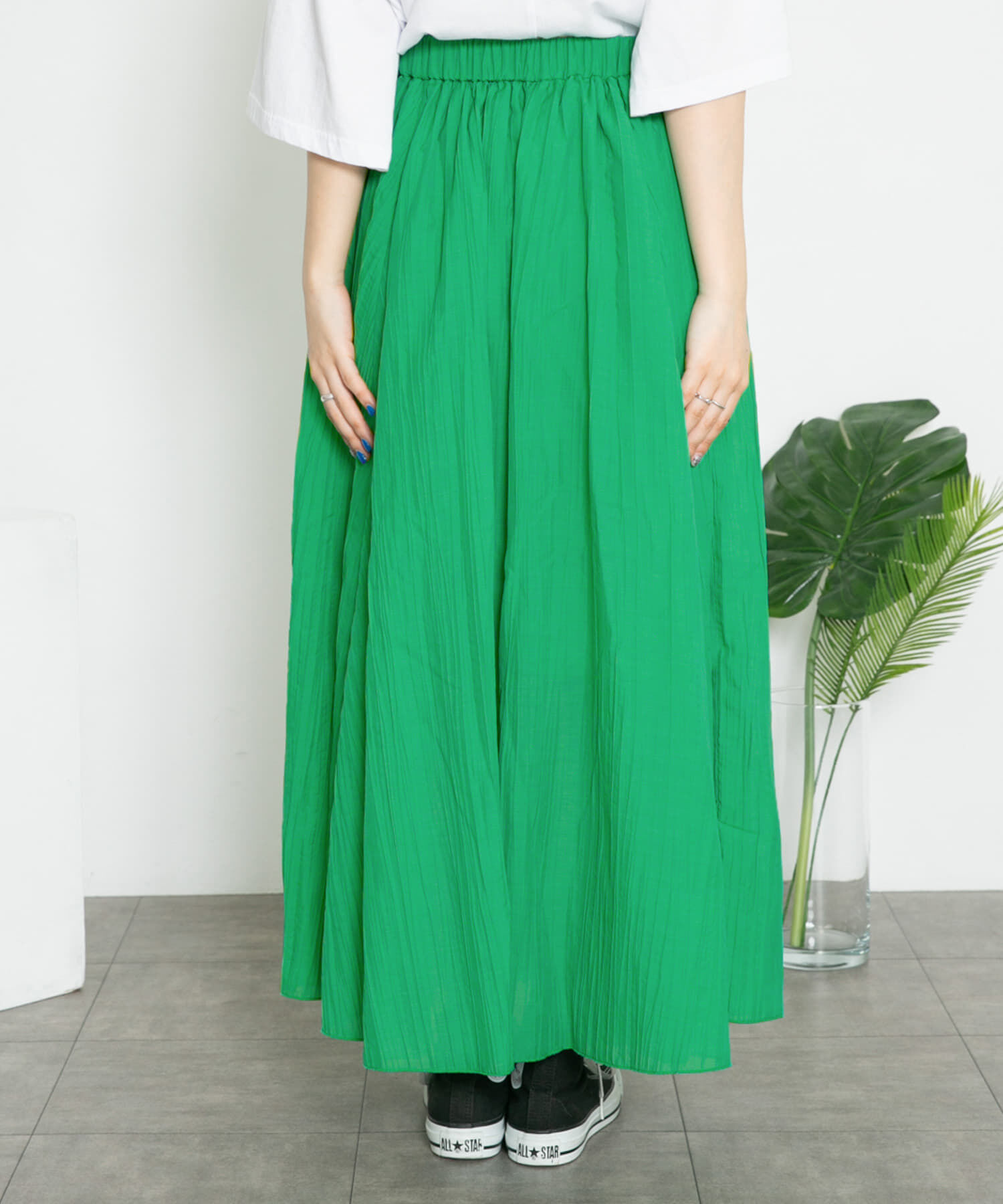  「シアーボリュームフレアスカート」|スカート|