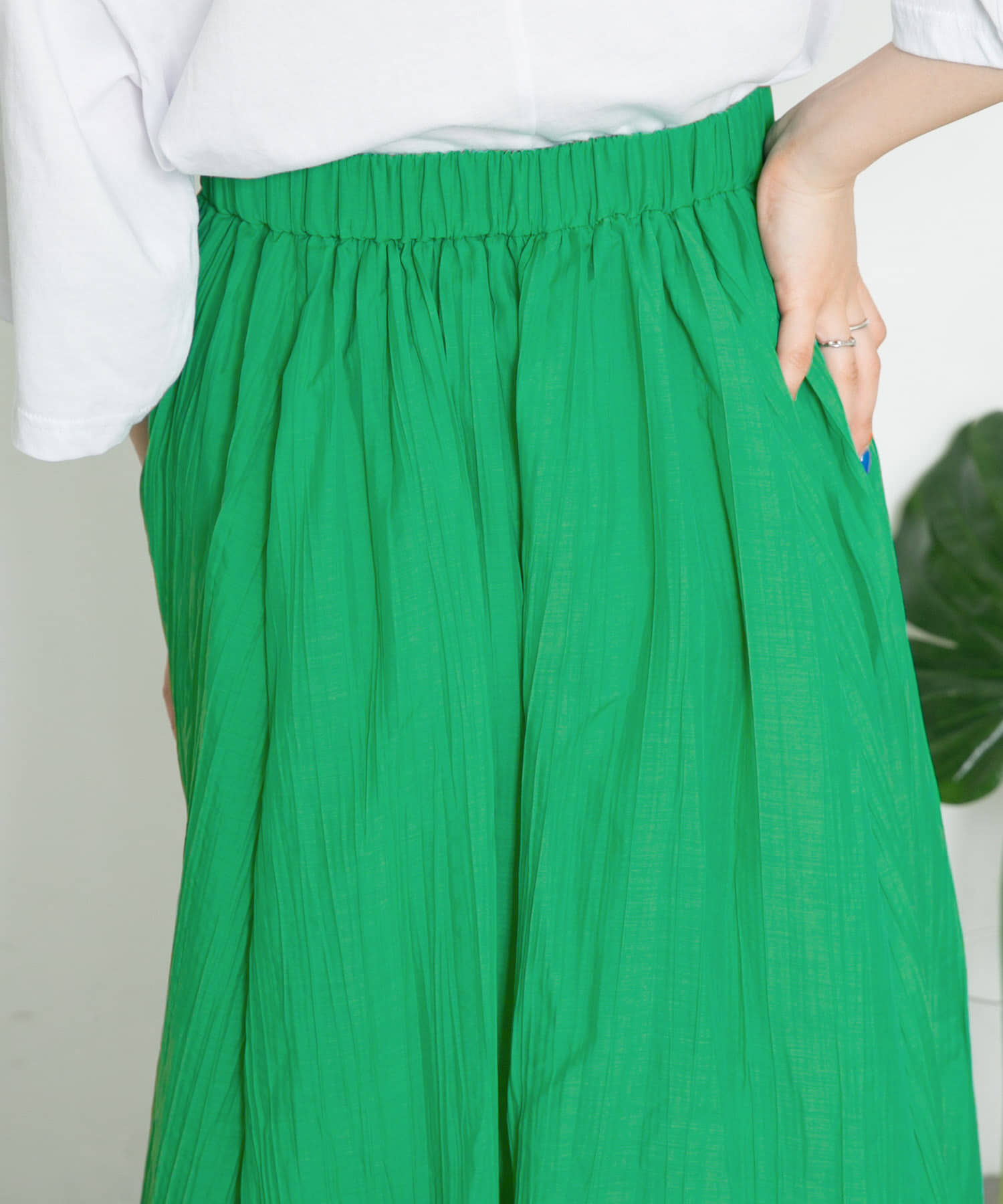  「シアーボリュームフレアスカート」|スカート|