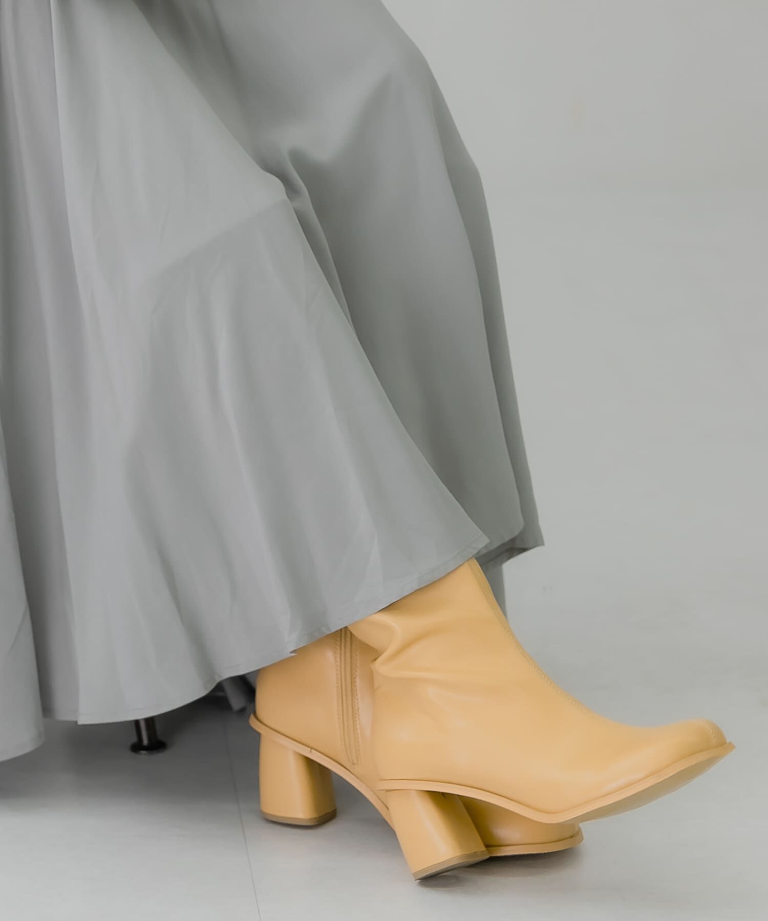  「フェイクレザーロングブーツ」|ショートブーツ|