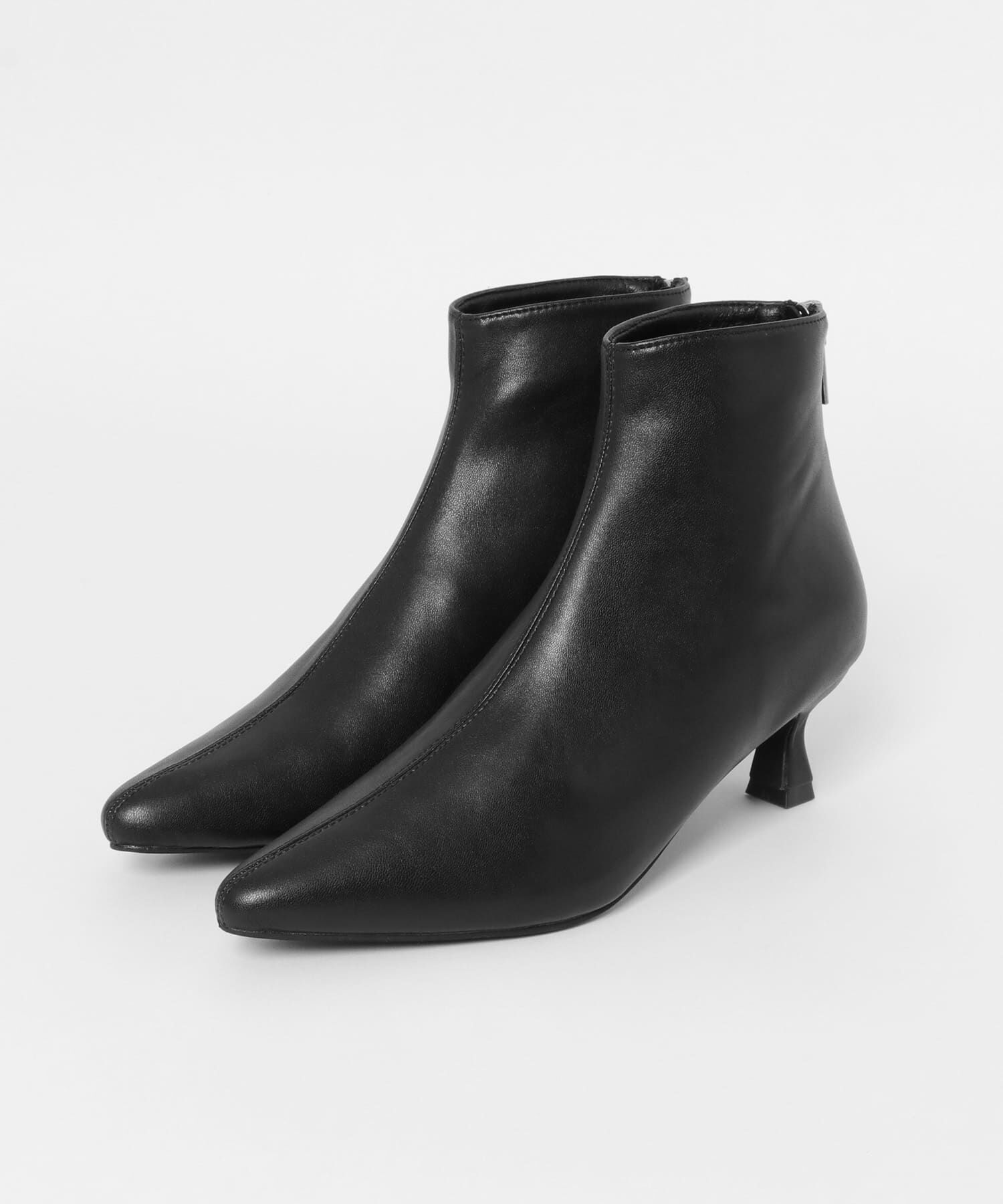  「ポインテッドトゥストレッチブーティー」|ショートブーツ|