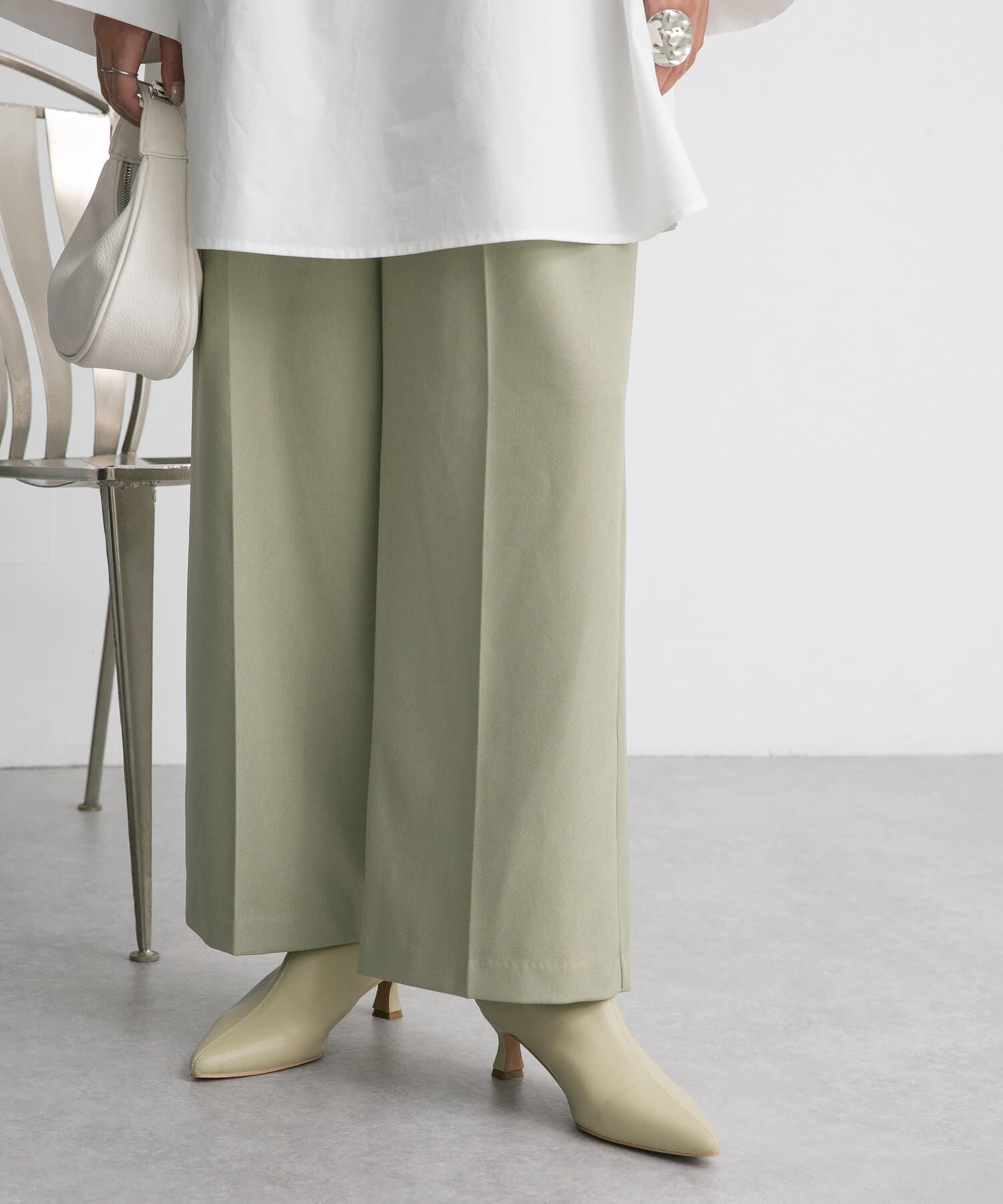  「ポインテッドトゥストレッチブーティー」|ショートブーツ|