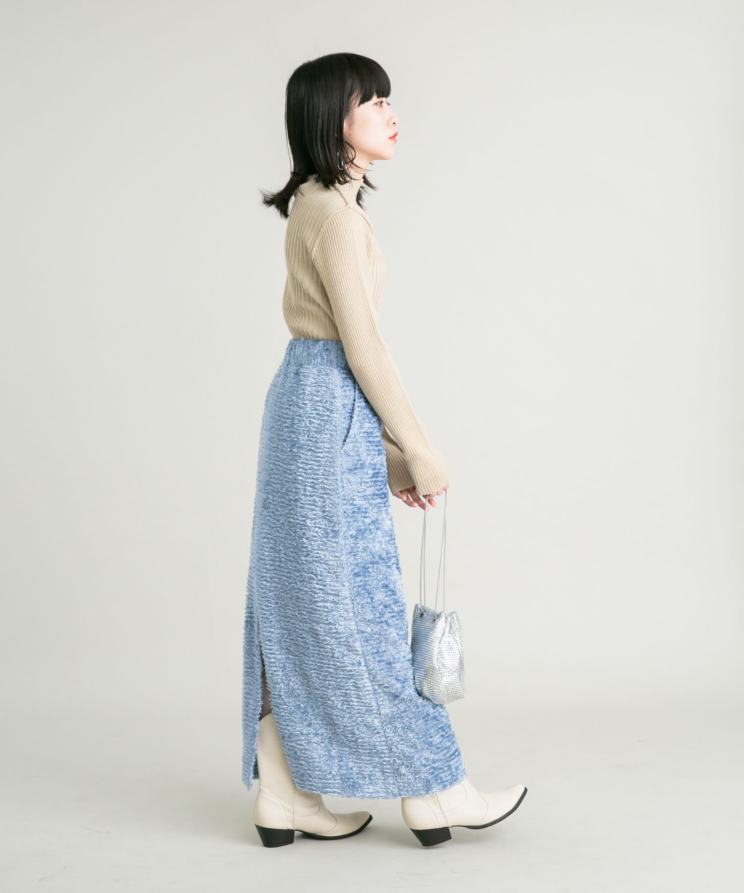  「ミニフリンジタイトスカート」|スカート|