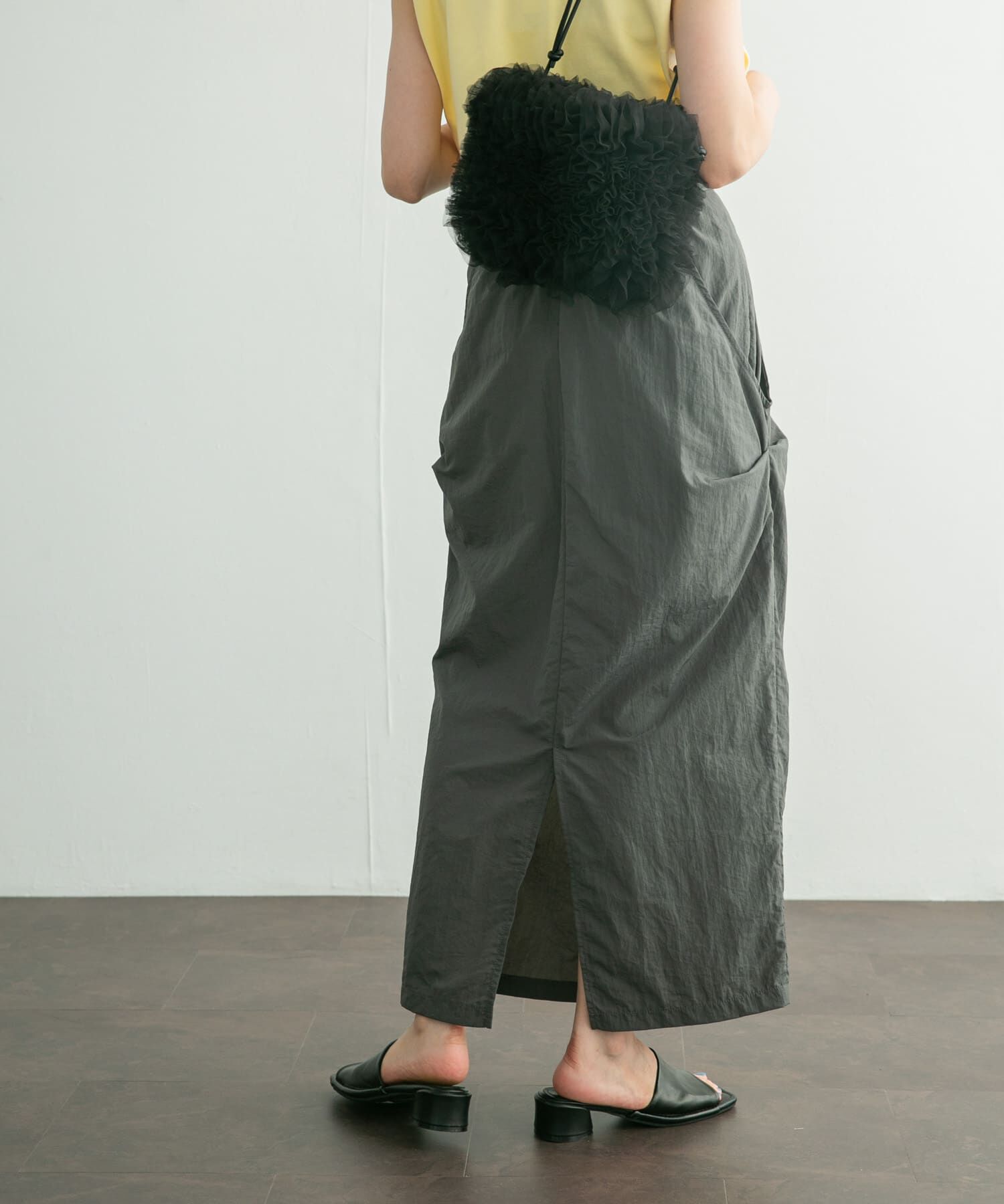  「サイドタックデザインスカート」|スカート|