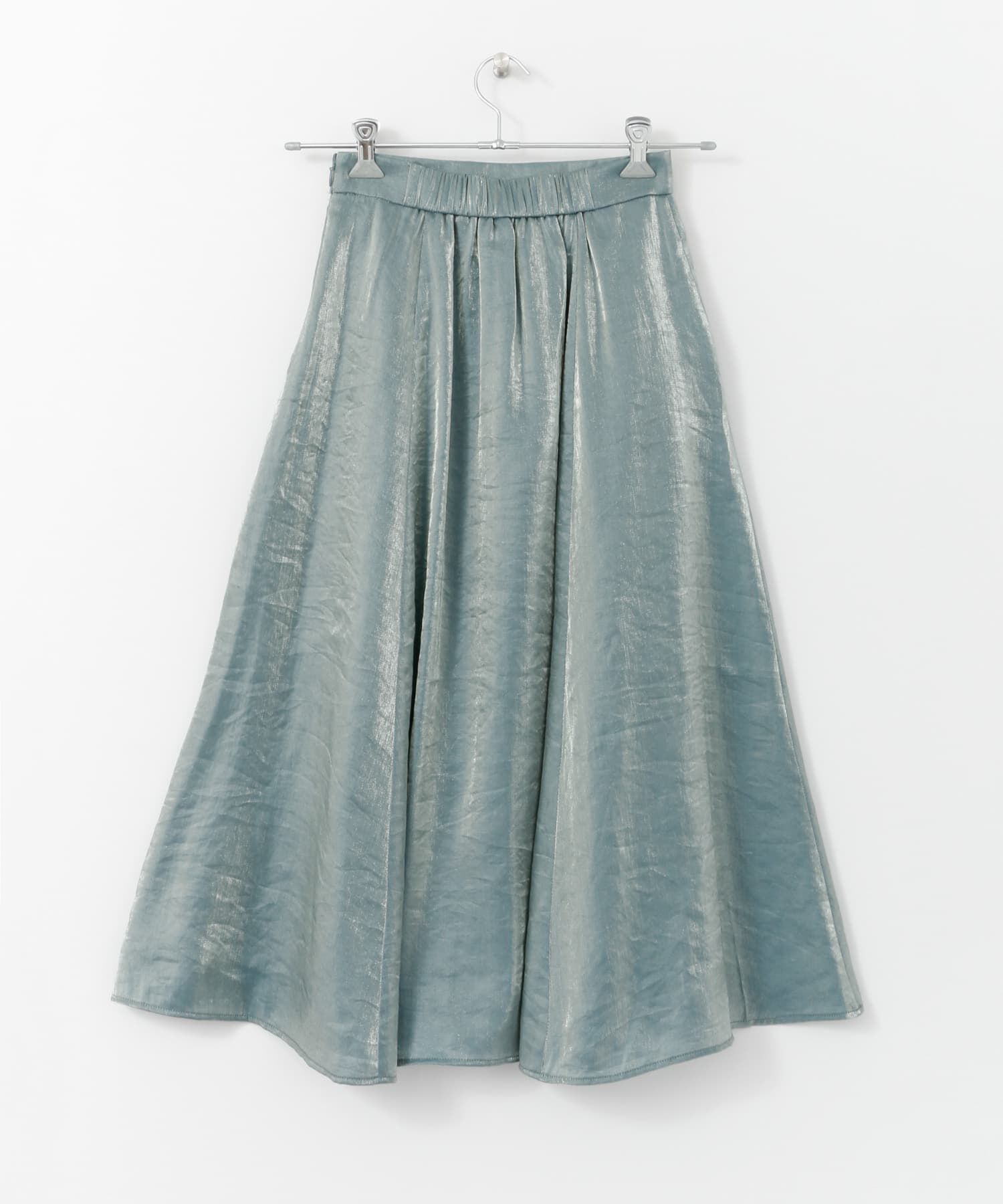  「メタリックフレアスカート&there4;」|スカート|