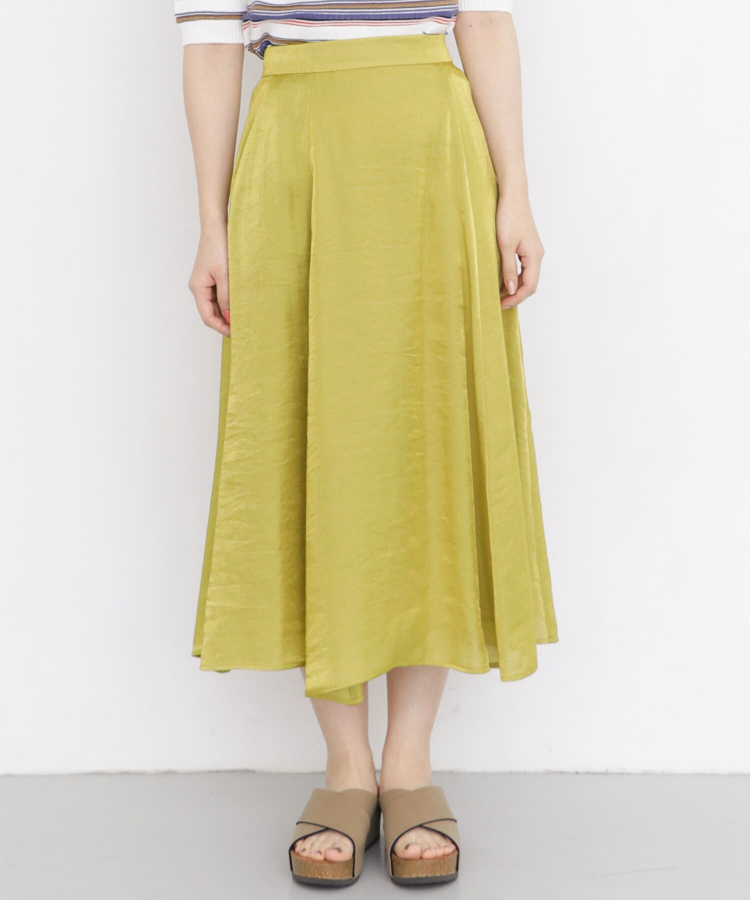  「メタリックフレアスカート&there4;」|スカート|